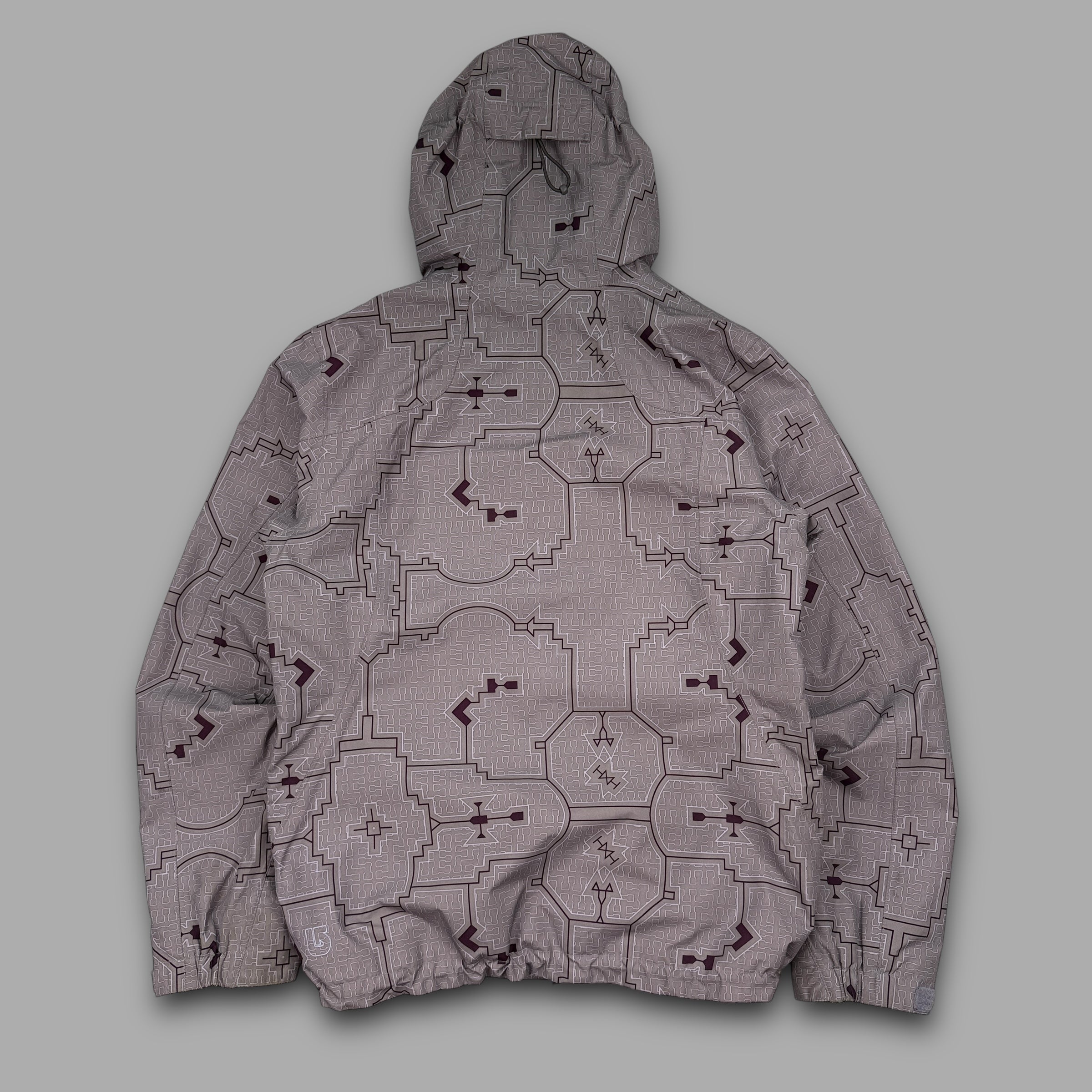 Burton gore-tex 2000's technical magnetic closure monogram ski jacket (S)