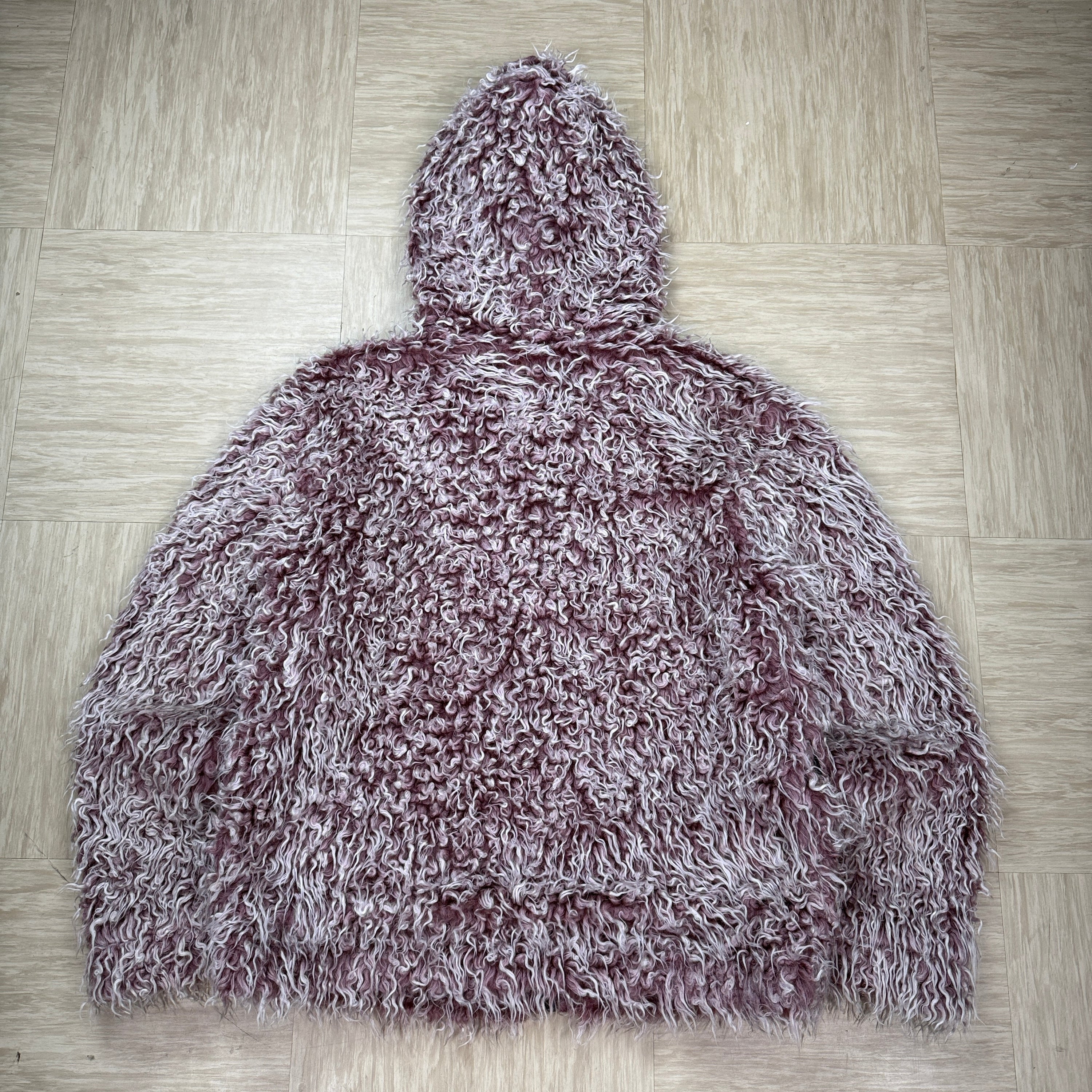 Tog24 1990's modacrylic faux fur yeti fleece jacket (S)