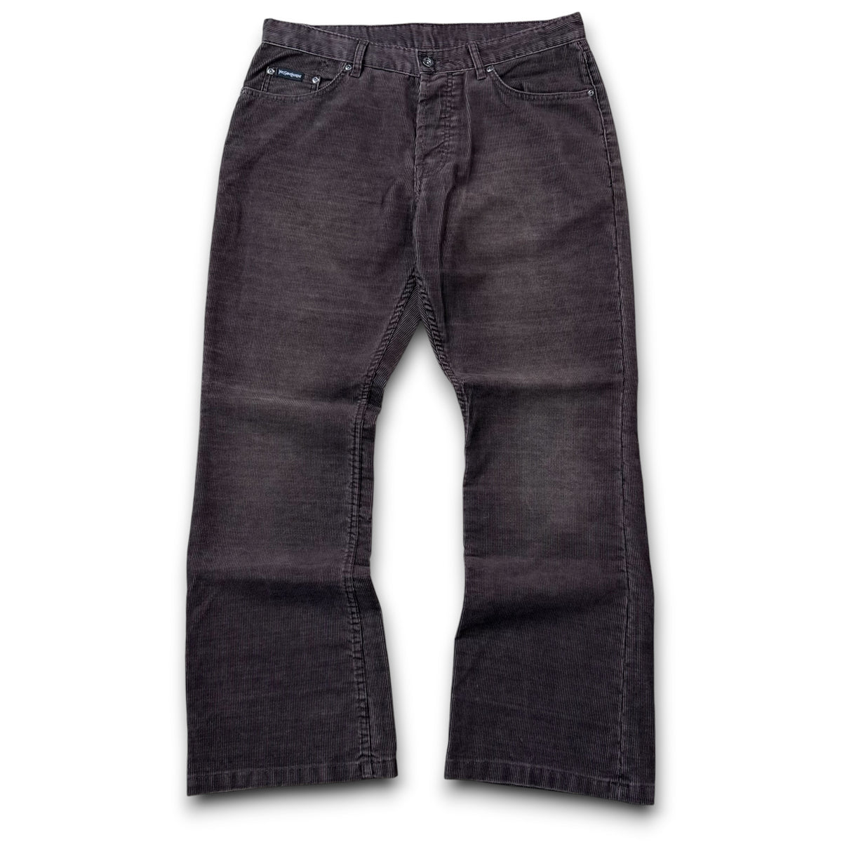 Yves saint laurent 2000's brown corduroy bootcut jeans (S)
