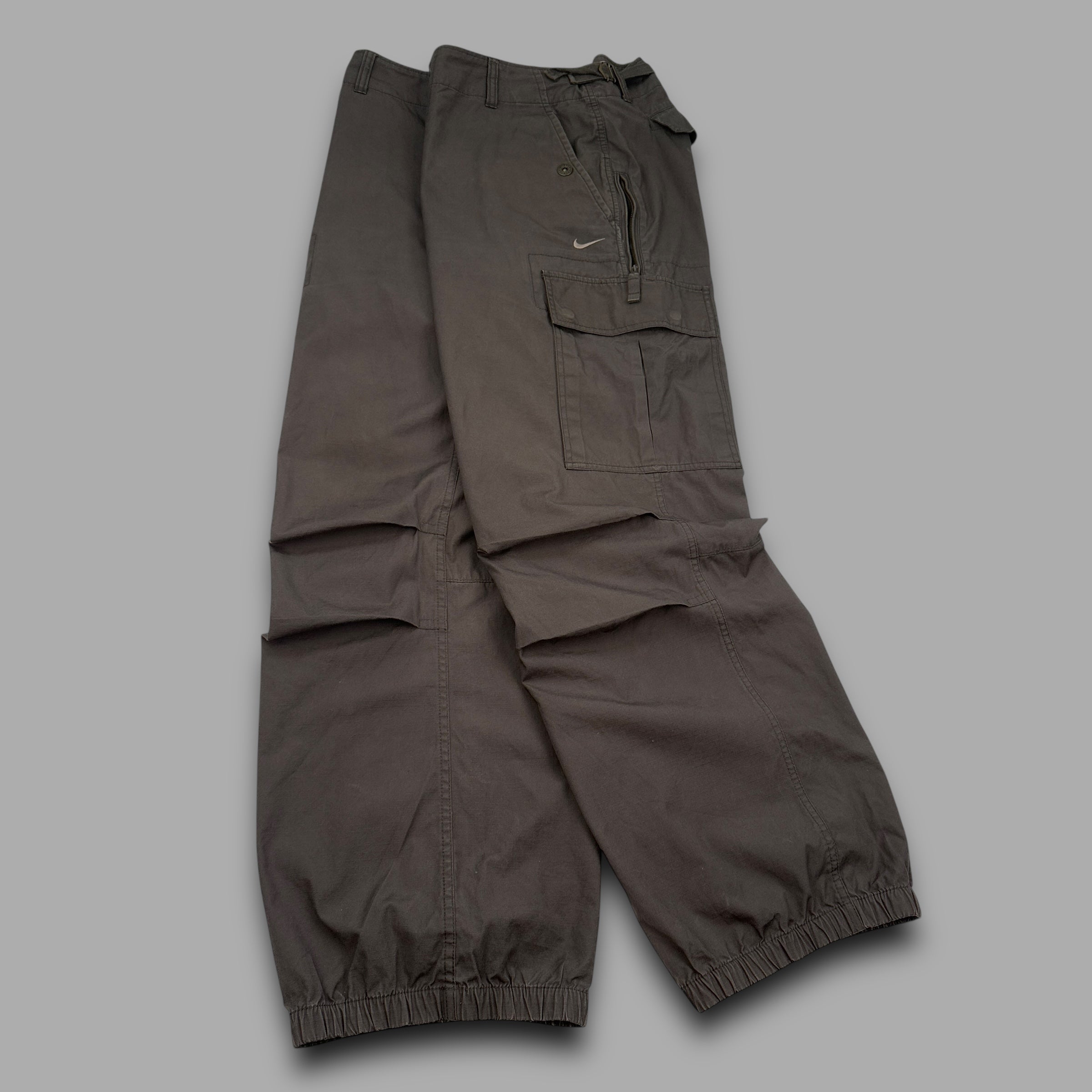 Nike 2000's technical combat parachute trousers (L)