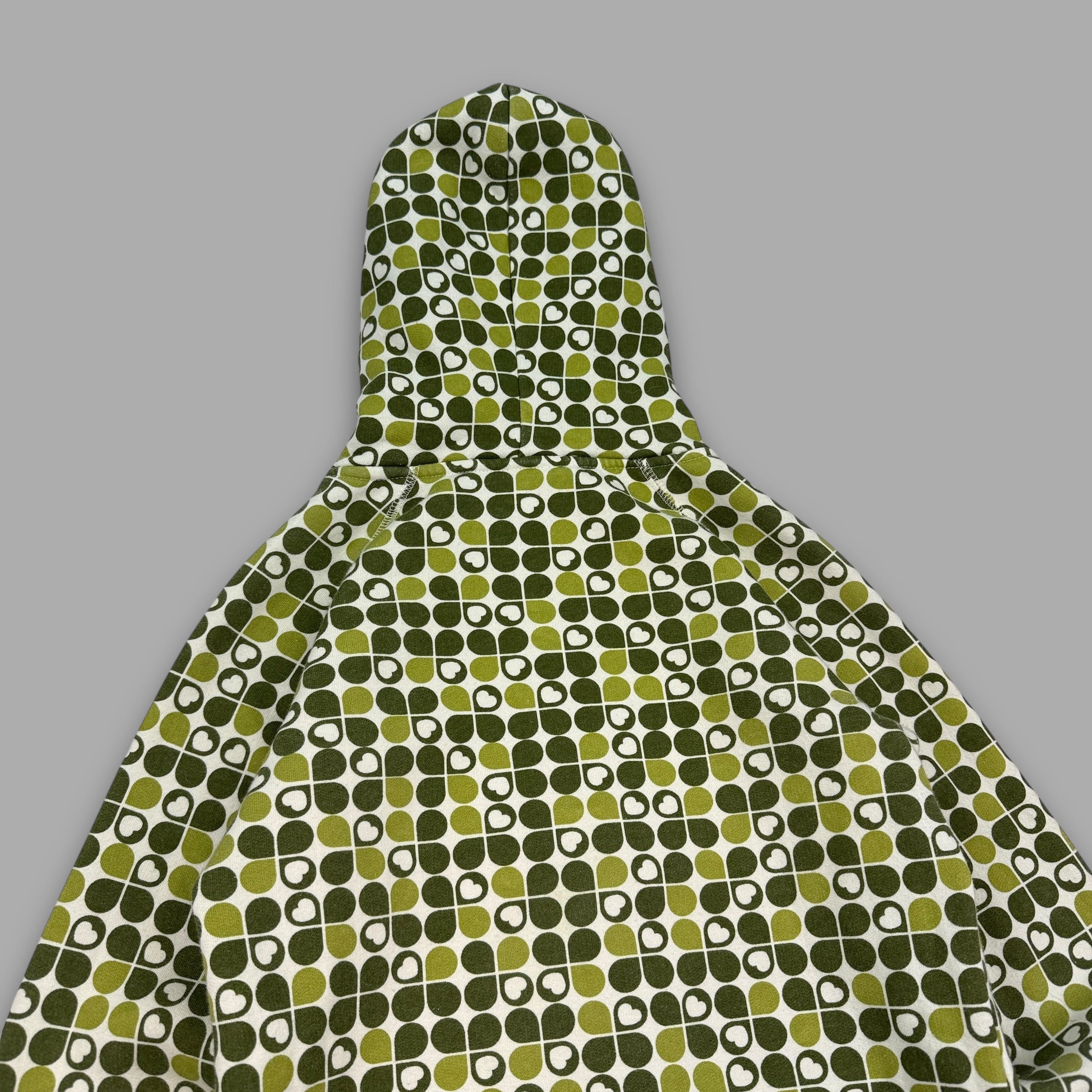 Animal 2000's graphic monogram fleece lined zip up hoodie (S) wms