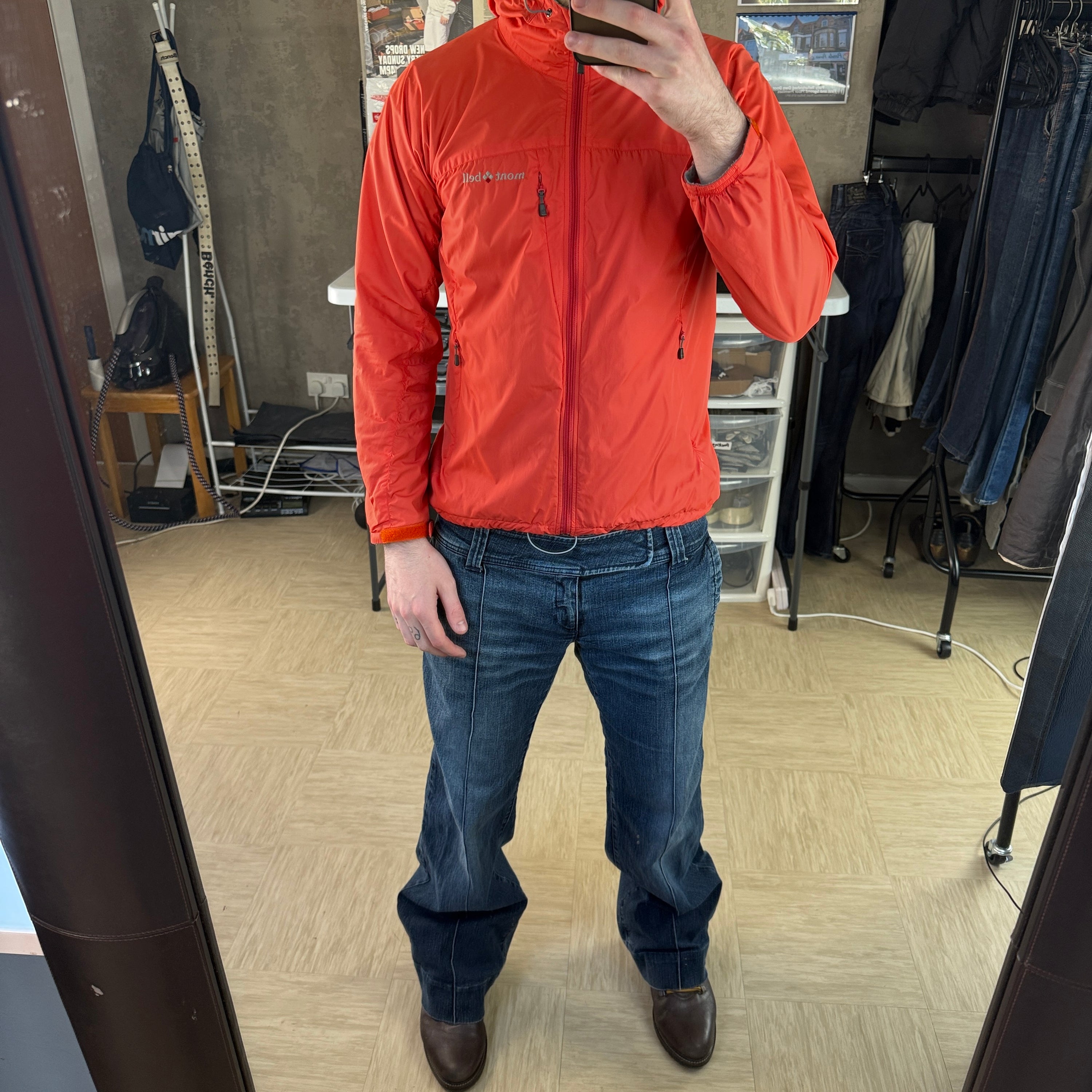 Montbell 2000's technical lightweight packable softshell jacket (S)