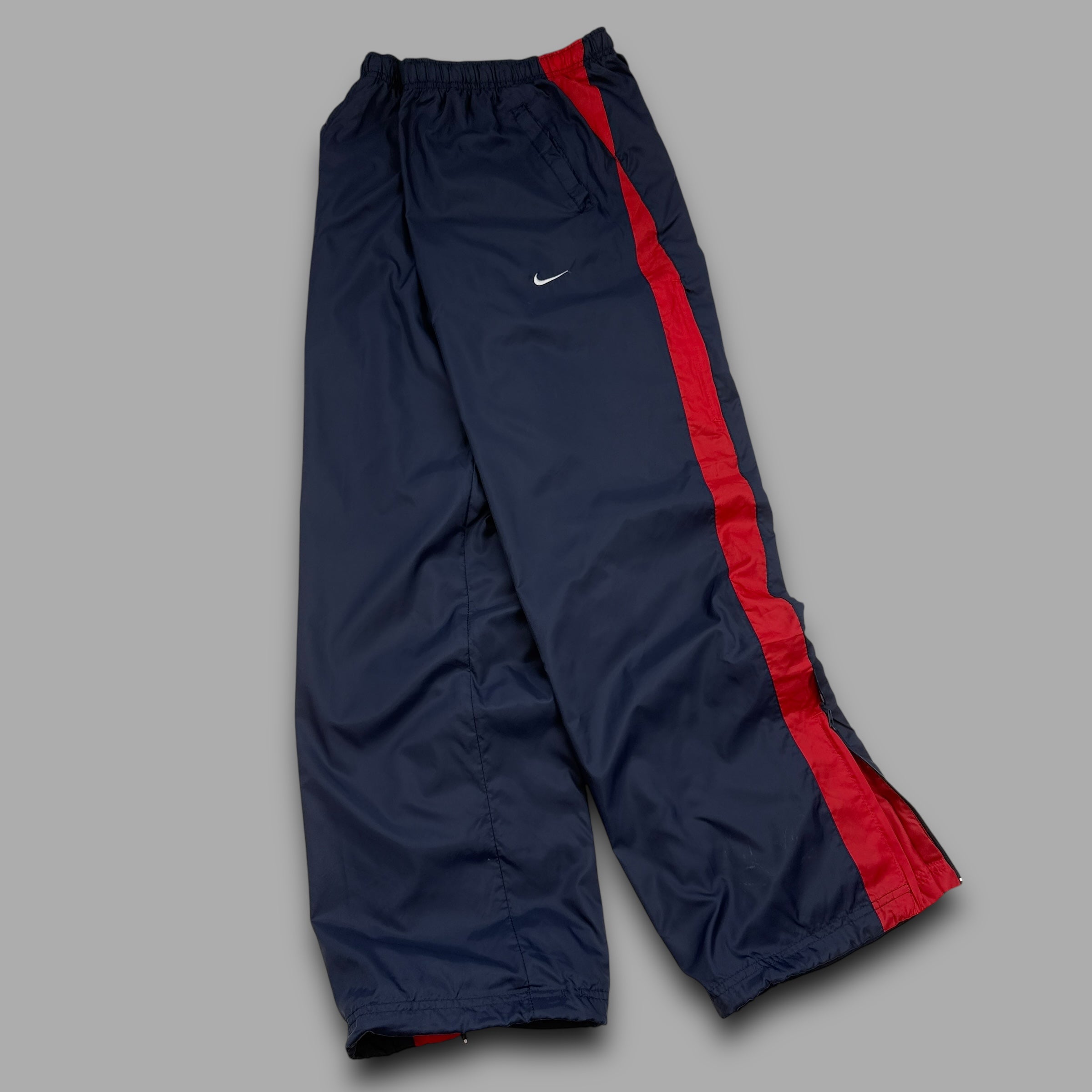 Nike 2000's baggy wide leg track bottoms (S)