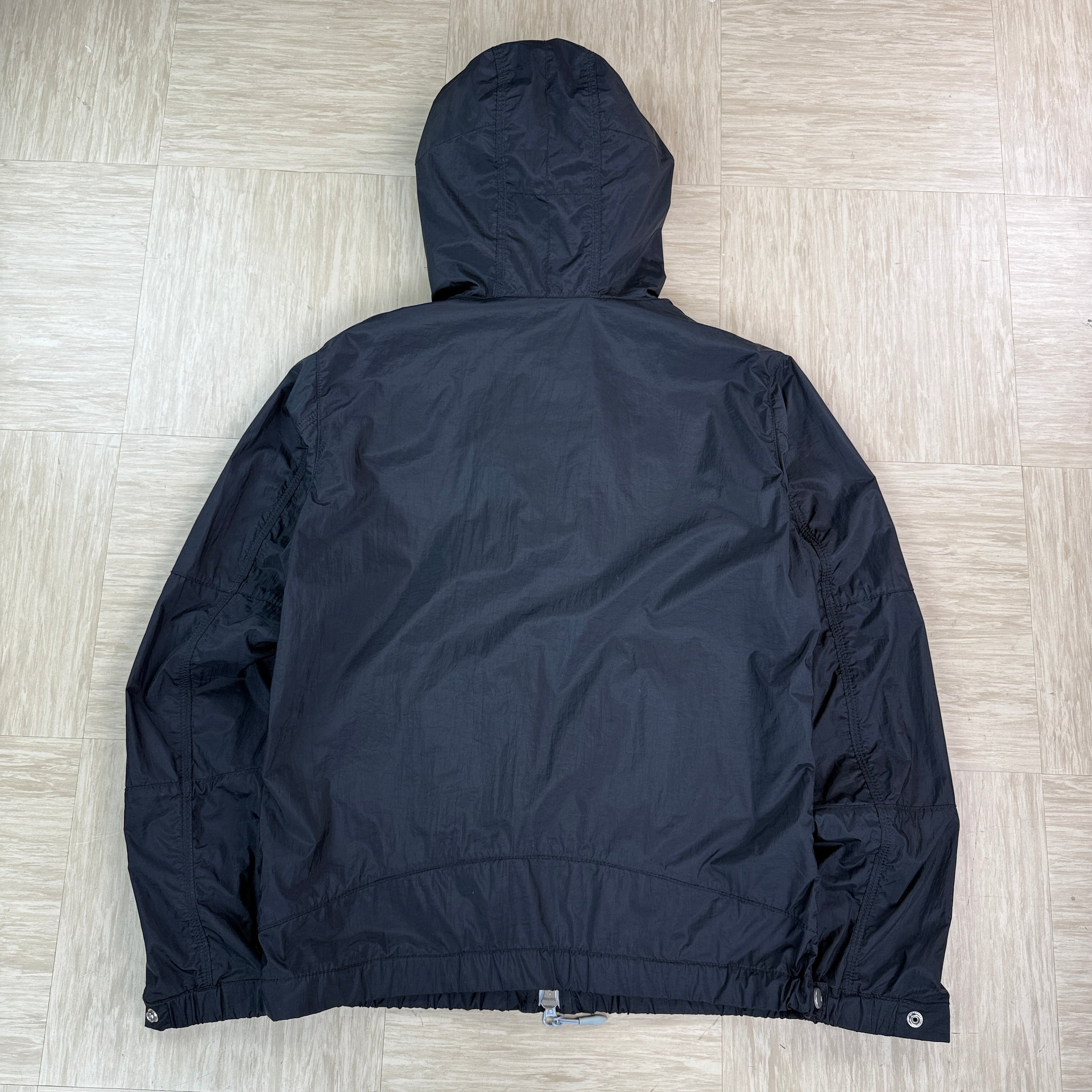 Armani jeans 2000's technical zip up nylon jacket (M)