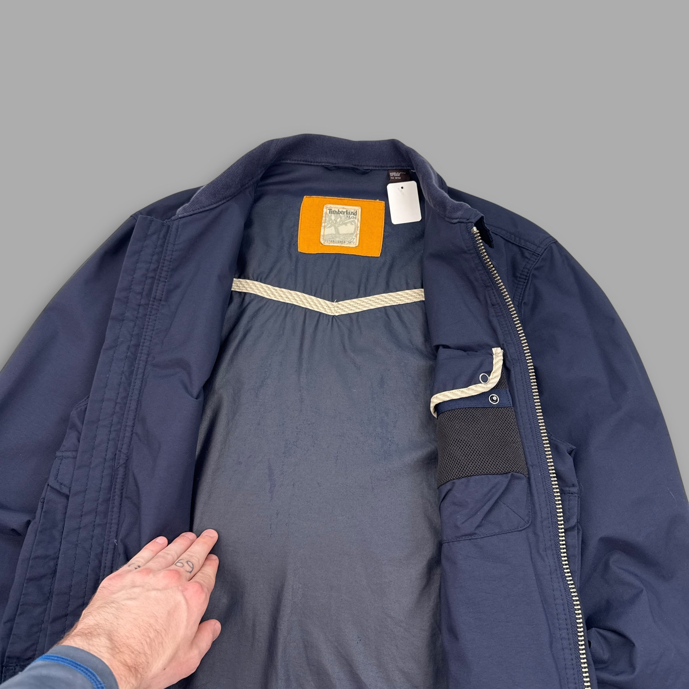 Timberland 2007 dual pocket zip-up harrington jacket (M)