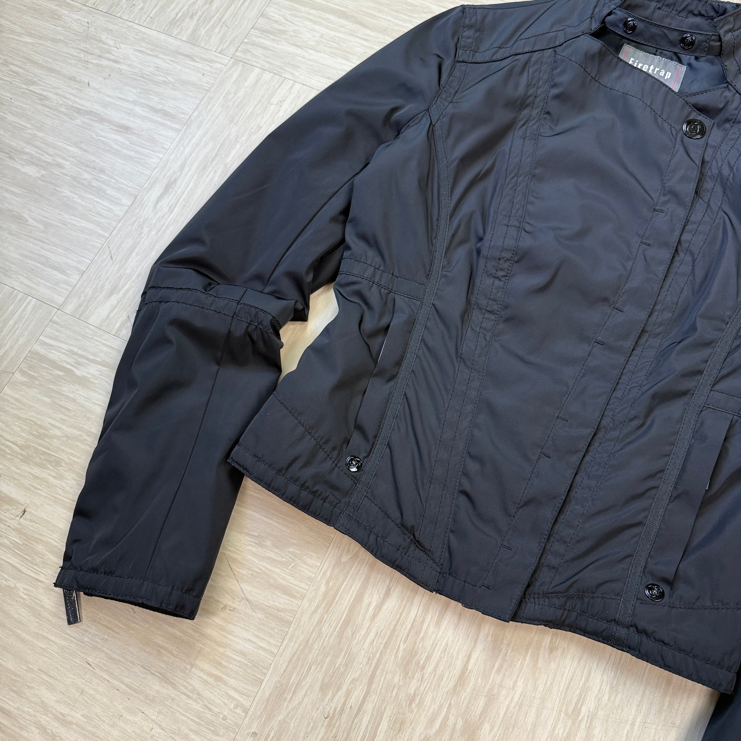 Firetrap 2000's technical high neck fitted cropped jacket (S) wms