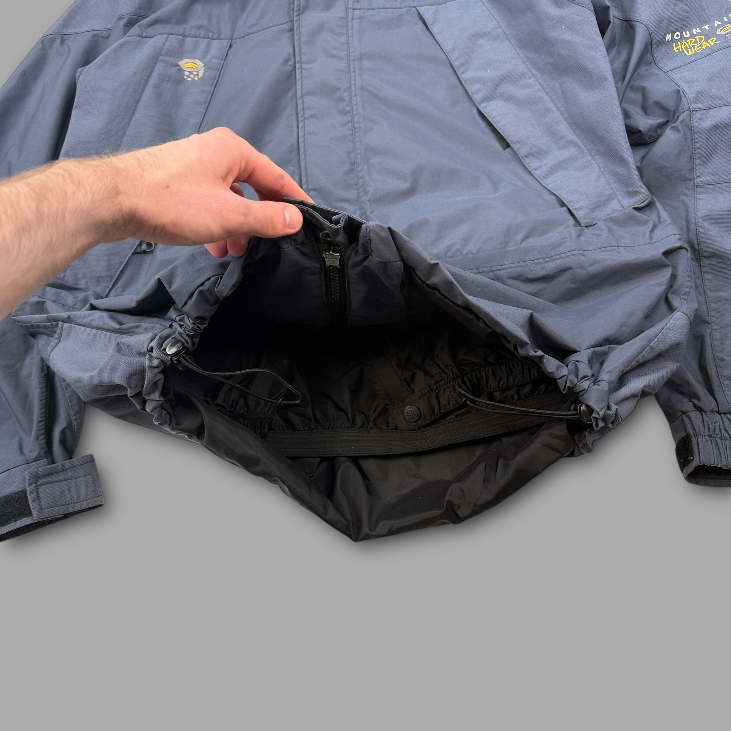 Mountain hardwear 2000's technical panelled conduit full zip softshell ski jacket (L)