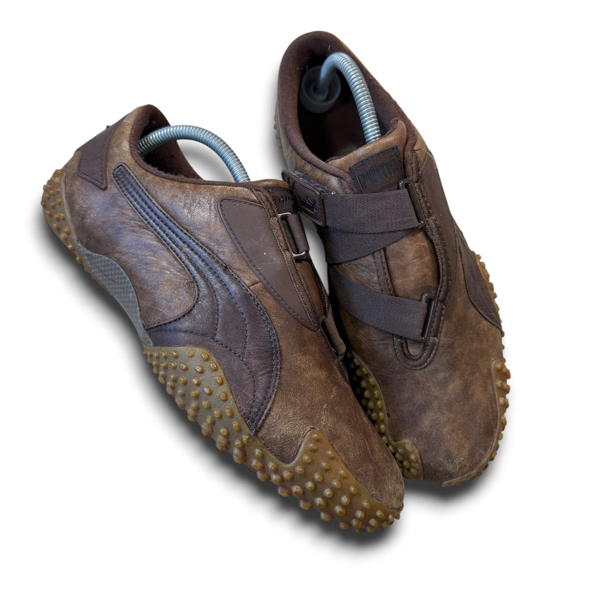 Vintage 2004 brown leather Puma mostro (UK9)