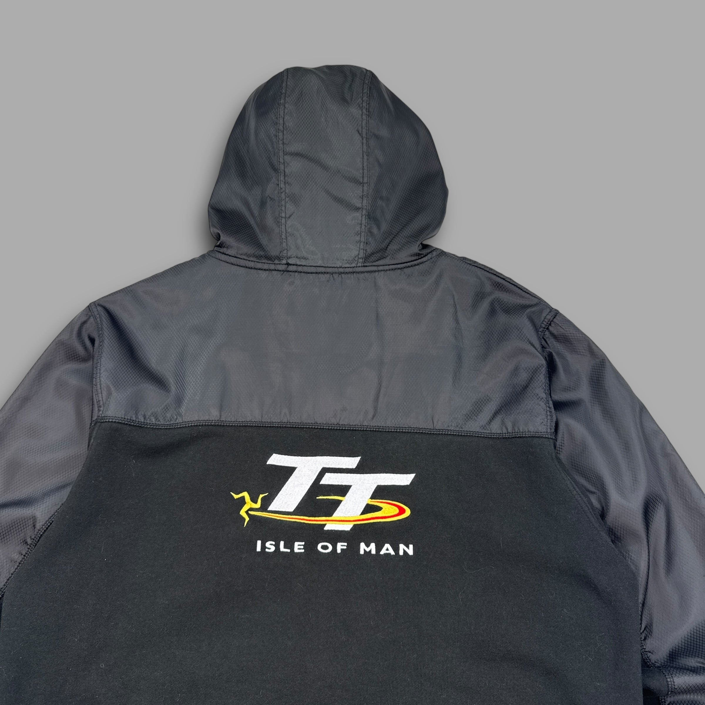 Isle of man TT 2000's full-zip hybrid hoodie (XL)