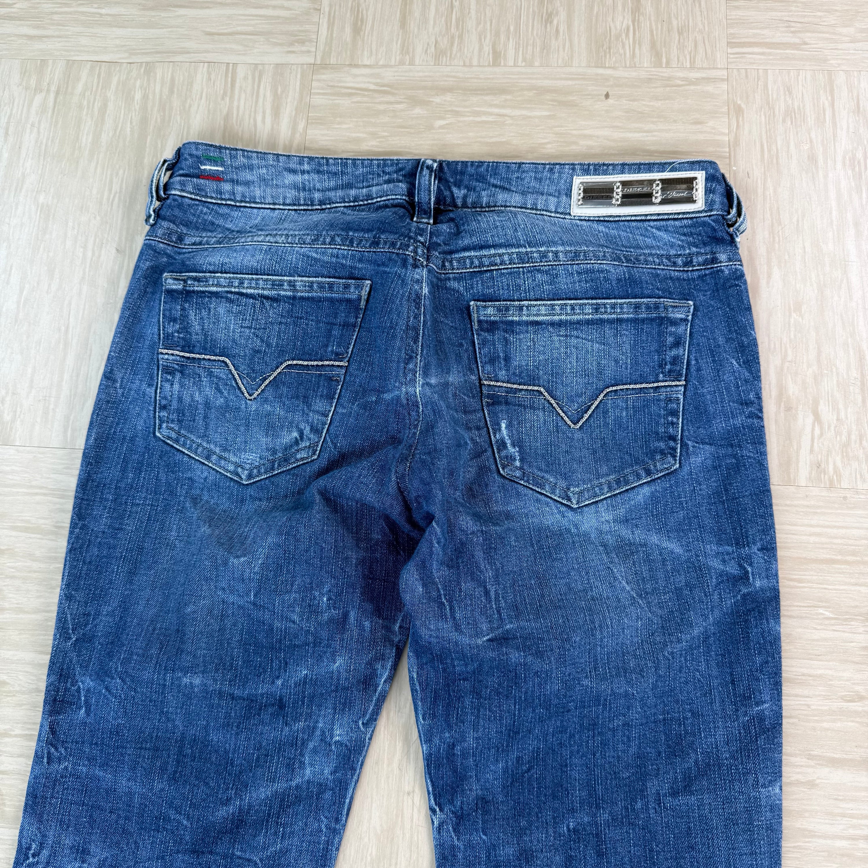 Diesel 2000's fitted washed denim ronhary bootcut jeans (S)