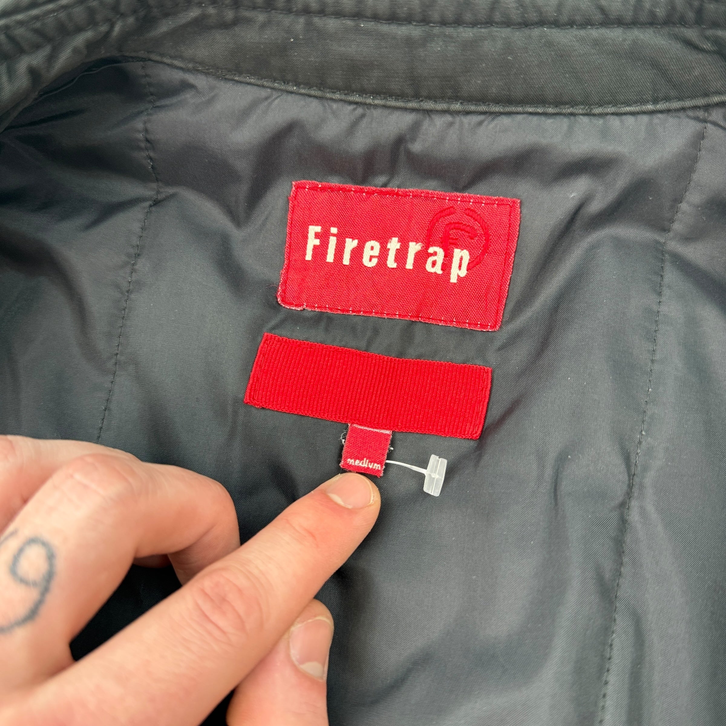 Firetrap 2000's technical asymmetrical zip coach jacket (M)