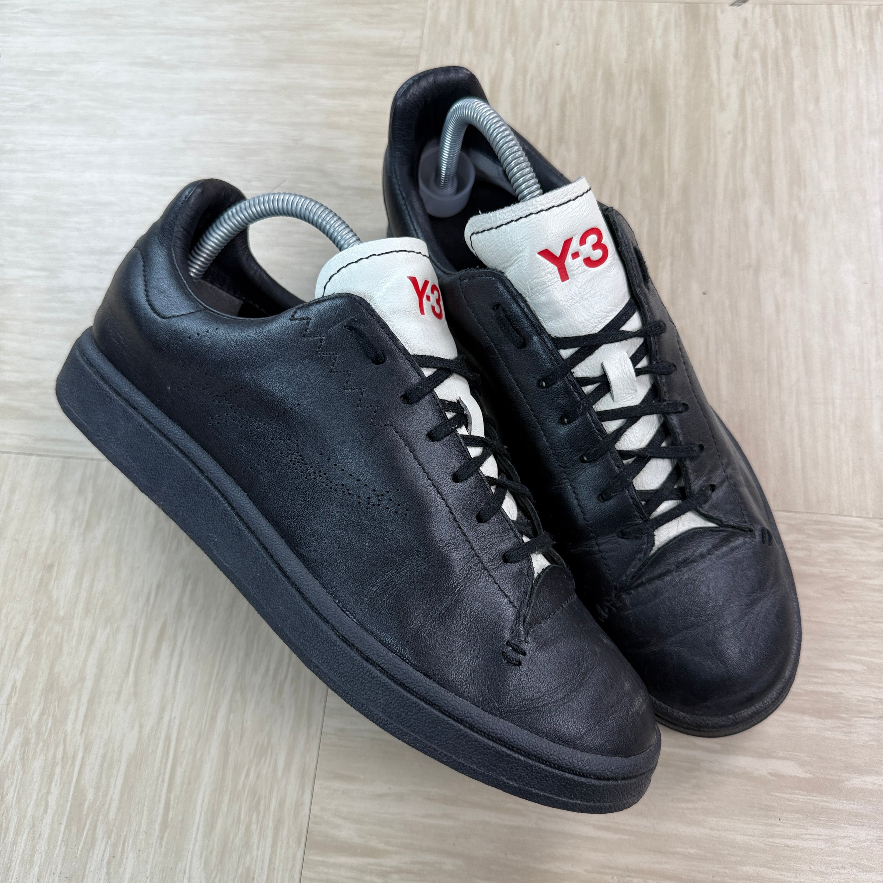 Adidas x Yohji Yamamoto 2007 perforated leather Y3 field trainers (UK8)