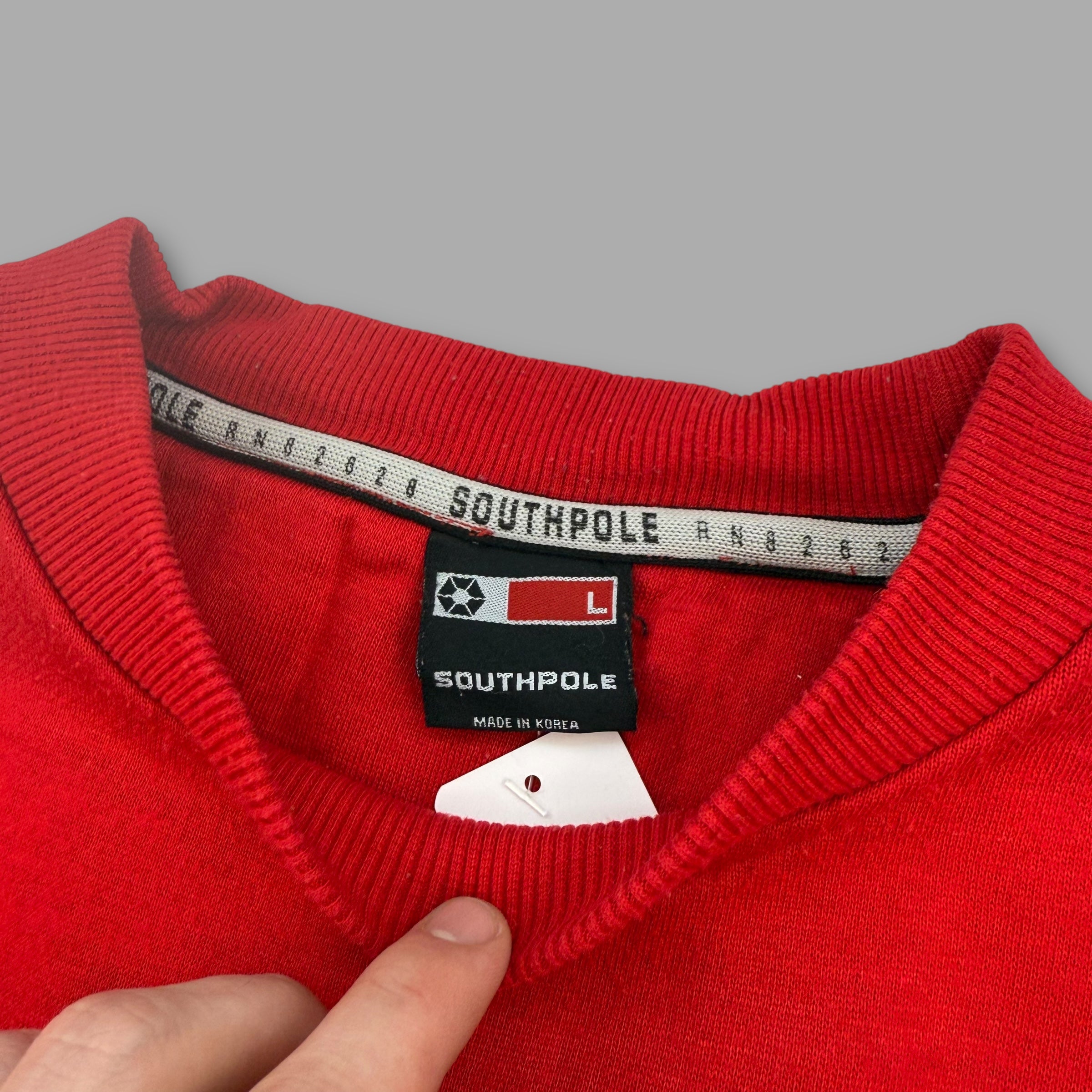 Southpole 2000's graphic embrodiered pullover sweatshirt (L)