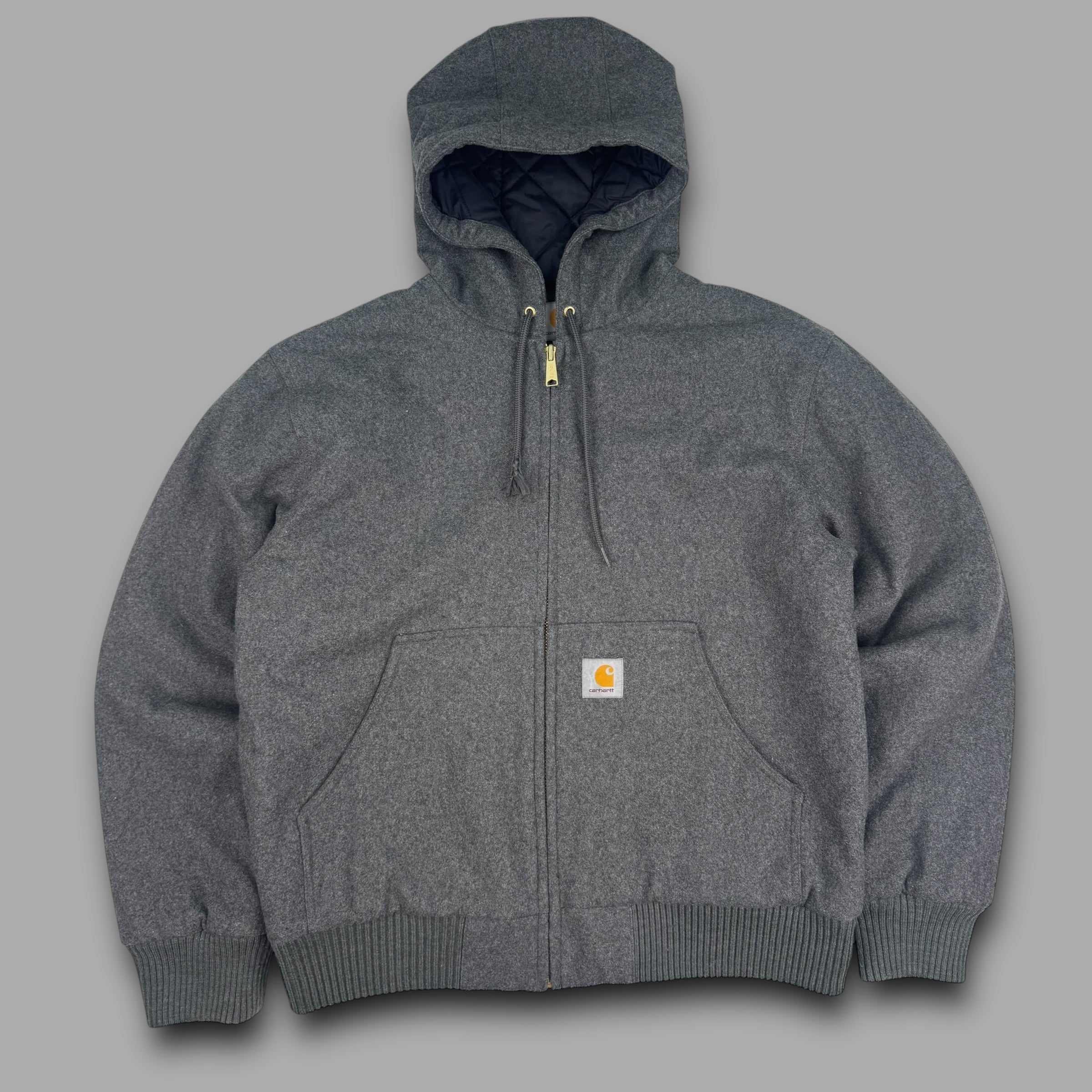 Carhartt 2000's loose fit mid weight zip up active hoodie (XL)
