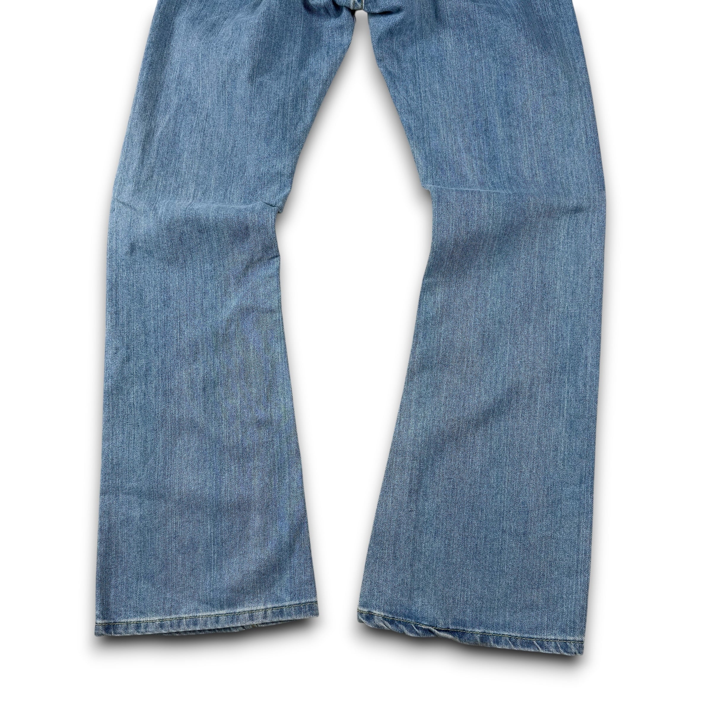 Levi's 542 2000's low waisted faded light denim flare jeans (S)