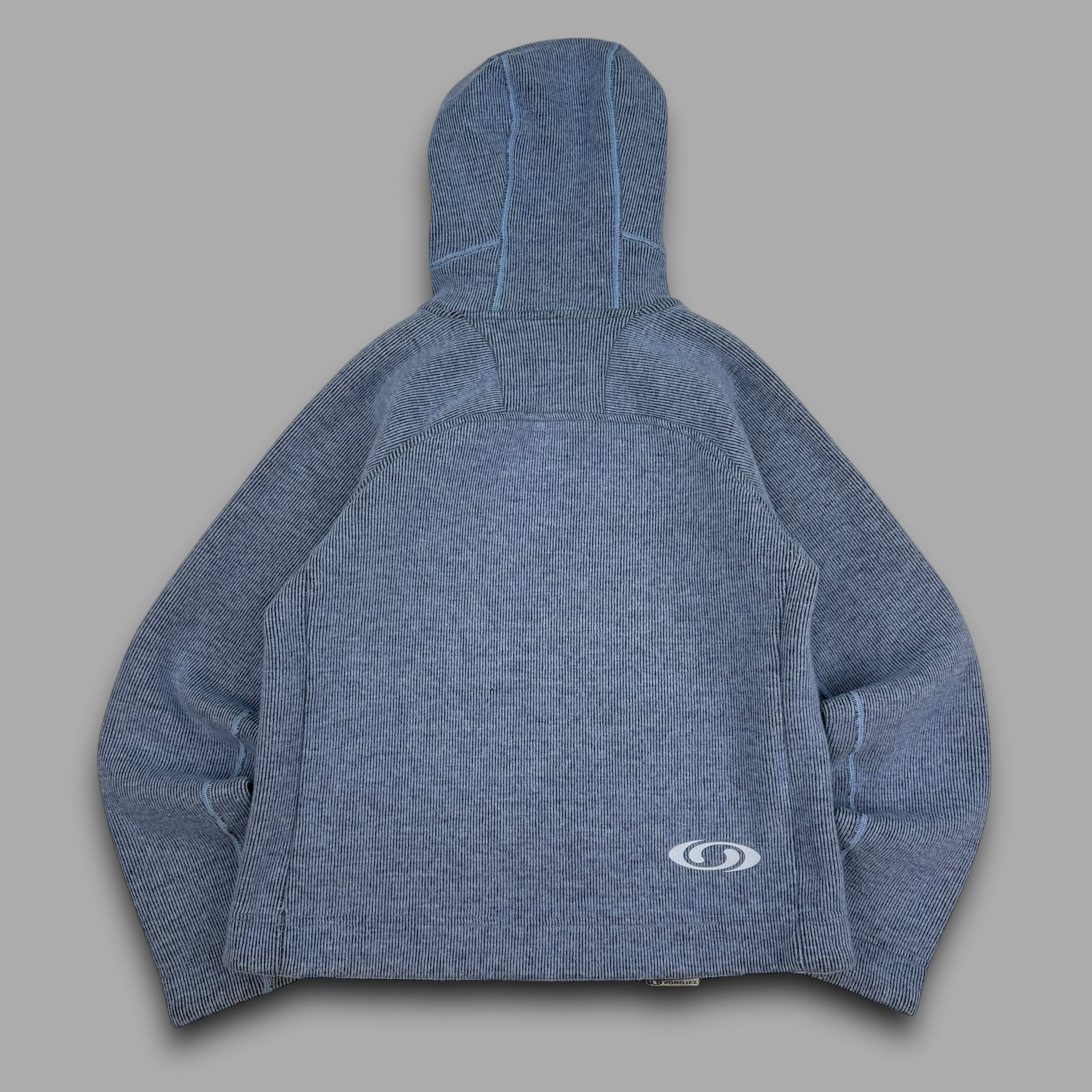 Salomon 2005 technical fleece lined ribbed knit pullover hoodie (S)