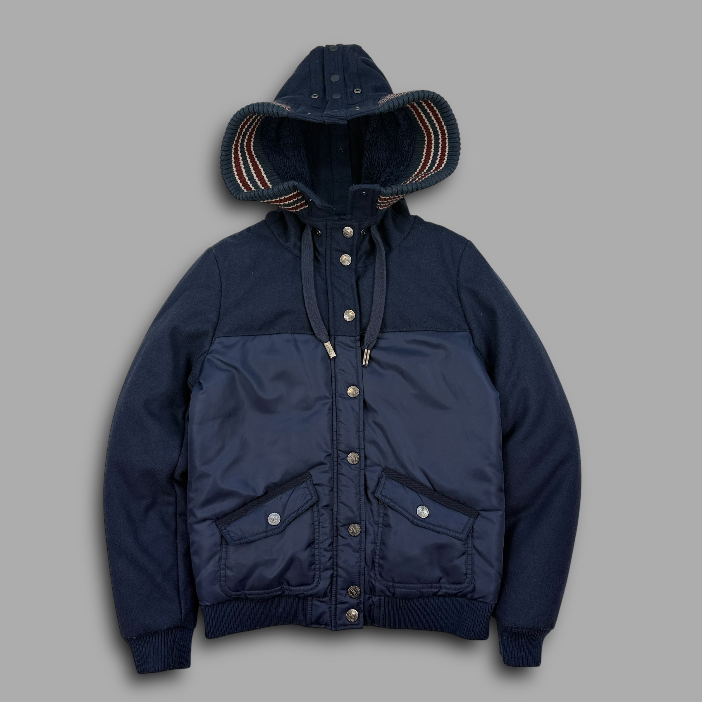 Miss America 2000's split hood bomber jacket (M) wms
