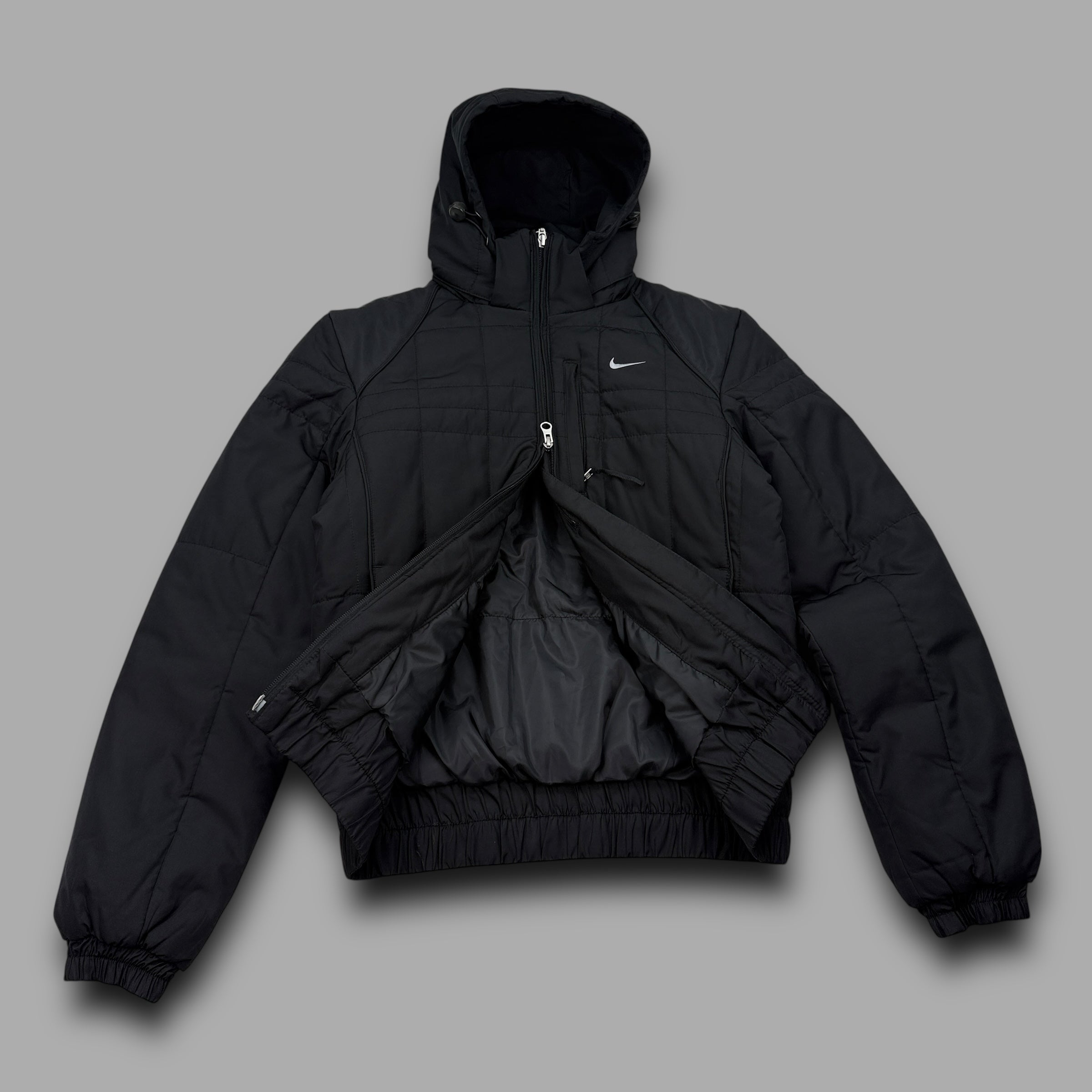 Nike 2000's downfilled hooded puffer jacket (M) wms