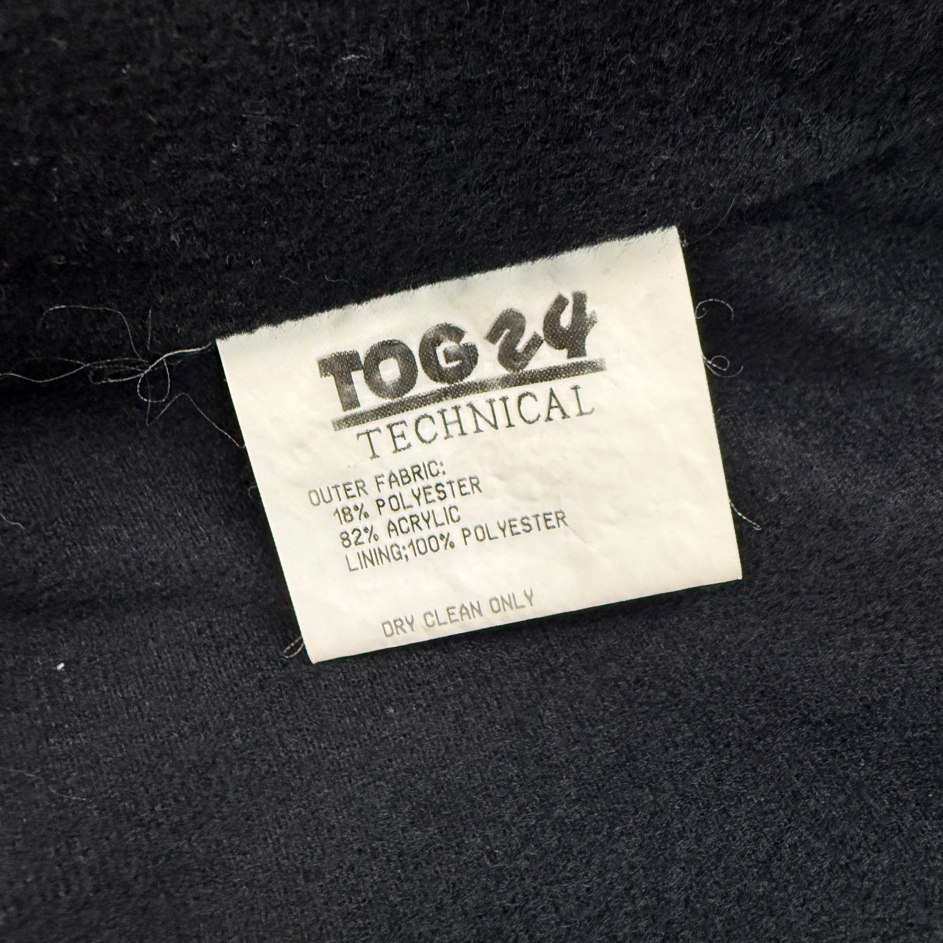 Tog24 1990's modacrylic faux fur yeti fleece jacket (S)