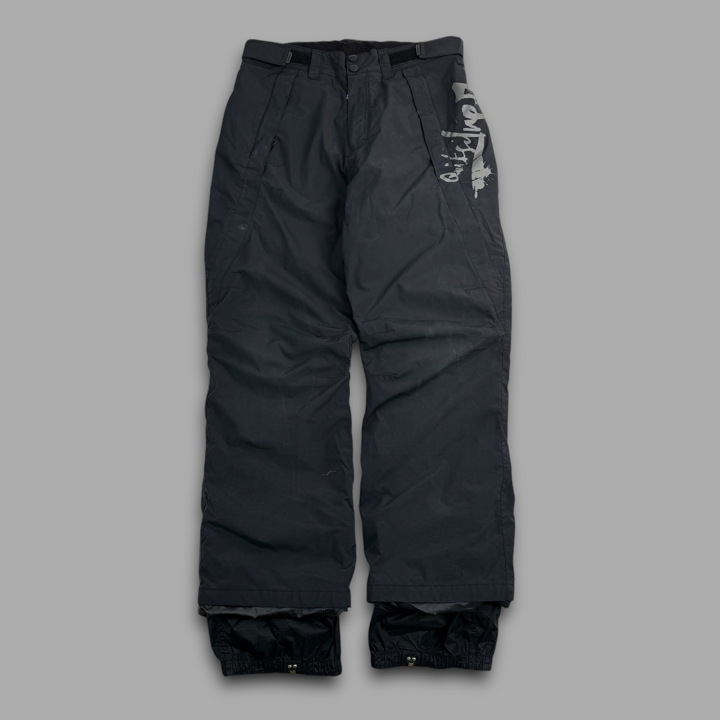 Quiksilver x-series 2000's technical baggy ski sallopettes (M)