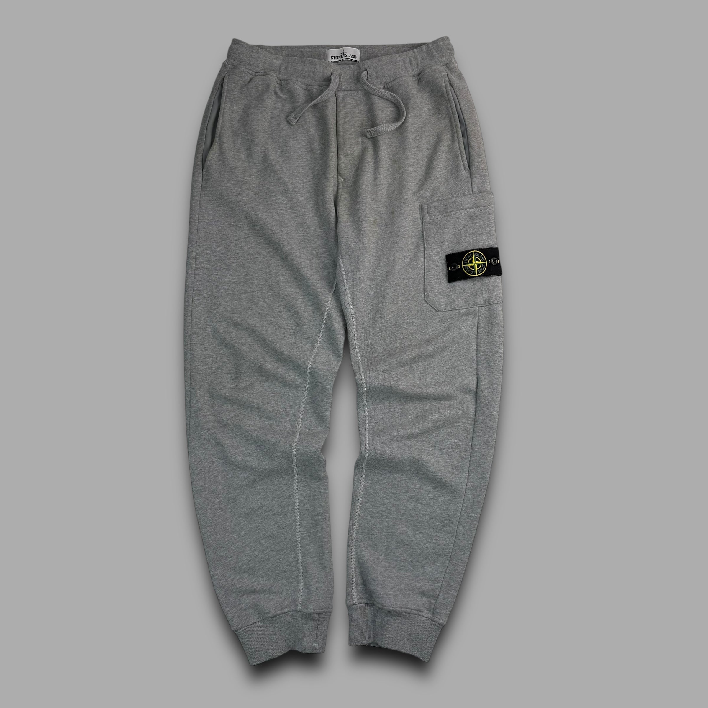 Stone island straight leg grey joggers (S)