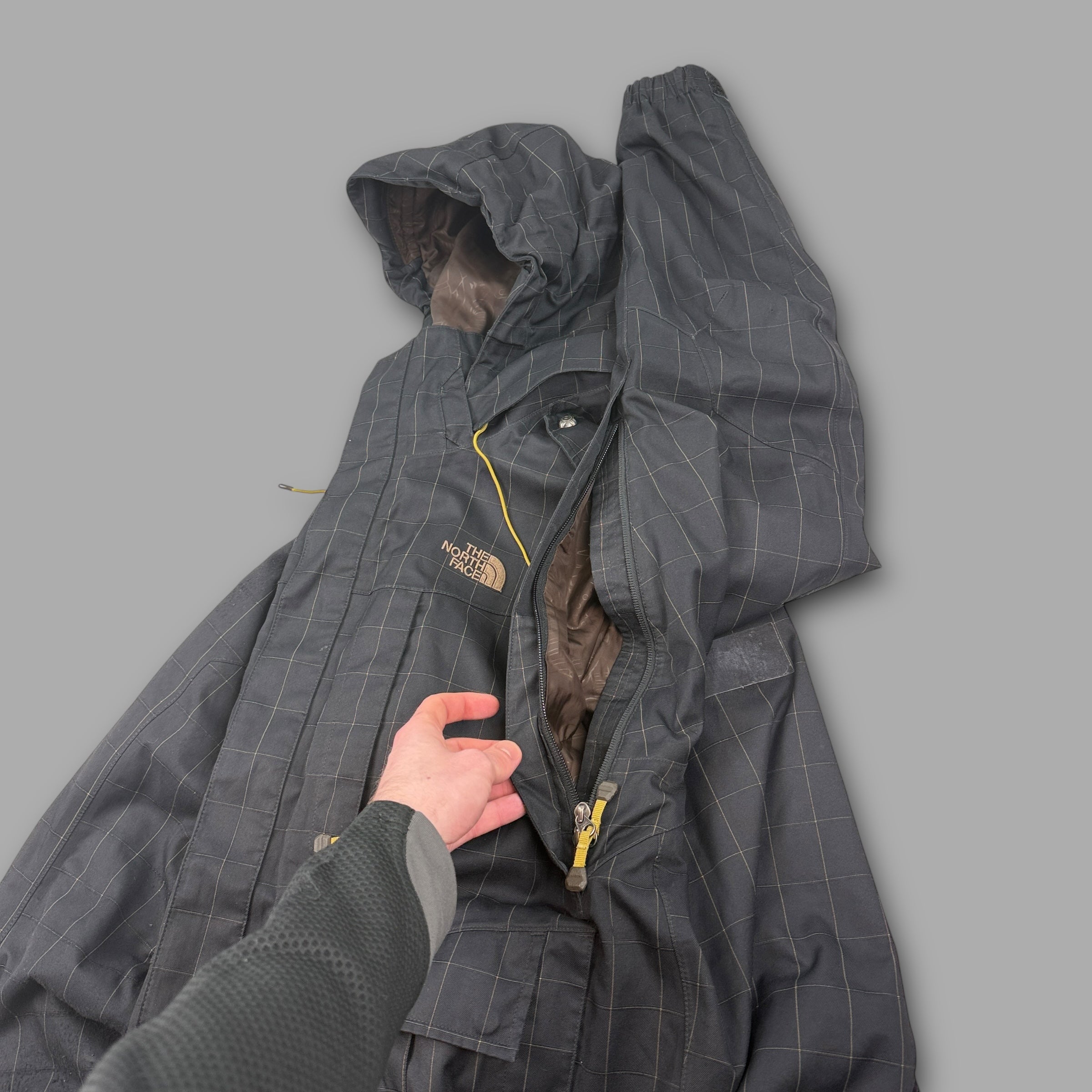 The north face 2008 cryptic series technical plaid softshell ski jacket (S)