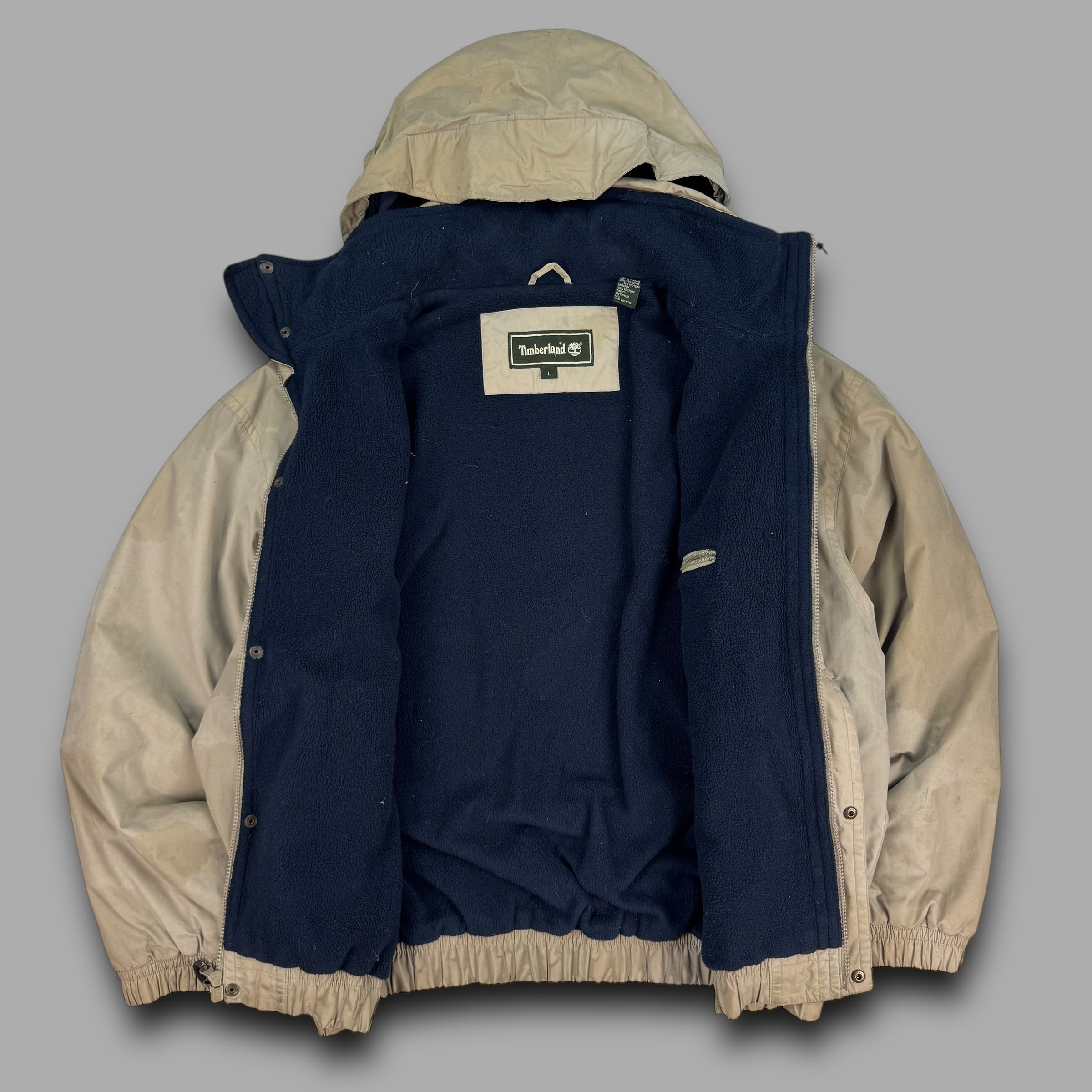 Timberland 1997 technical dual pocket softshell fleece jacket (L)