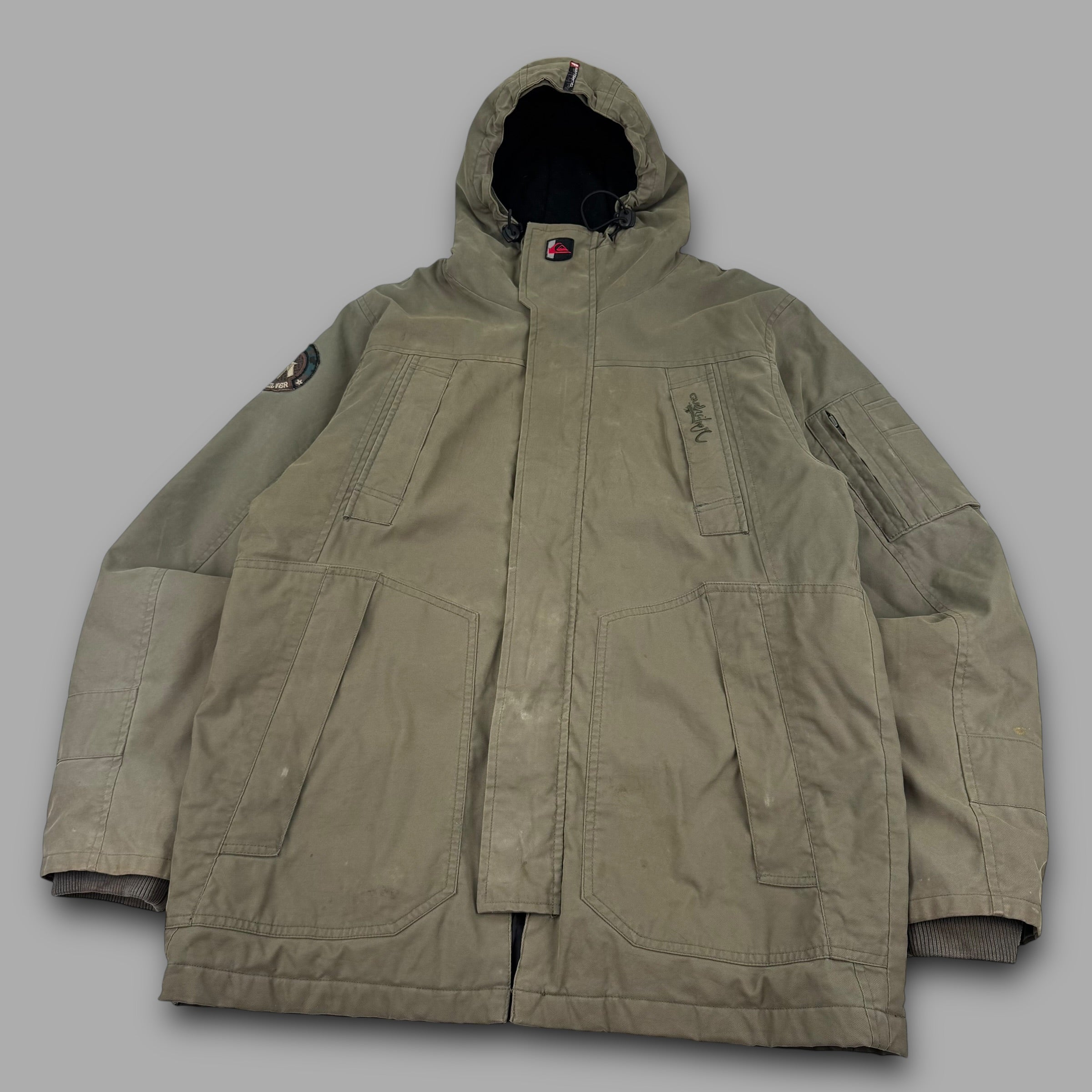 Quiksilver 2000's technical multi-pocket park jacket (S)