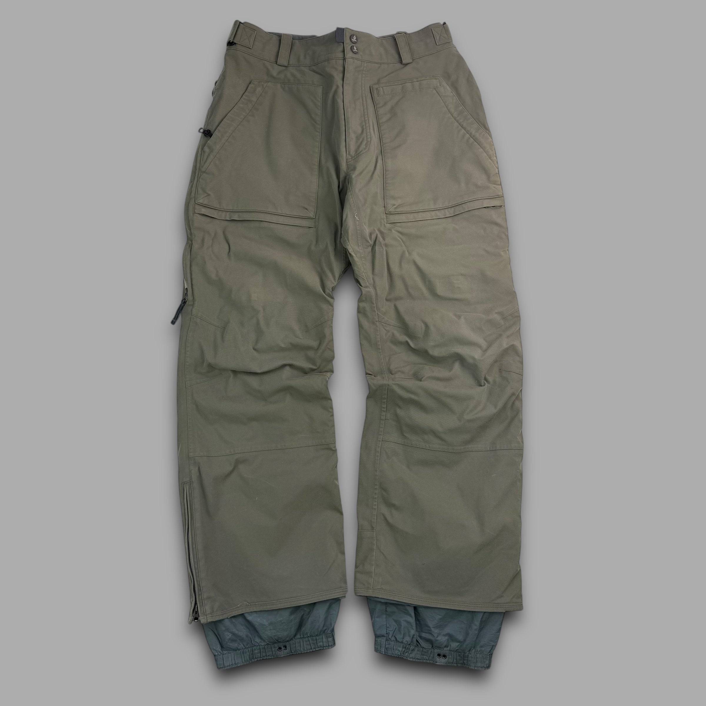 Burton tactical 2000's technical baggy wide leg ski sallopettes (L)