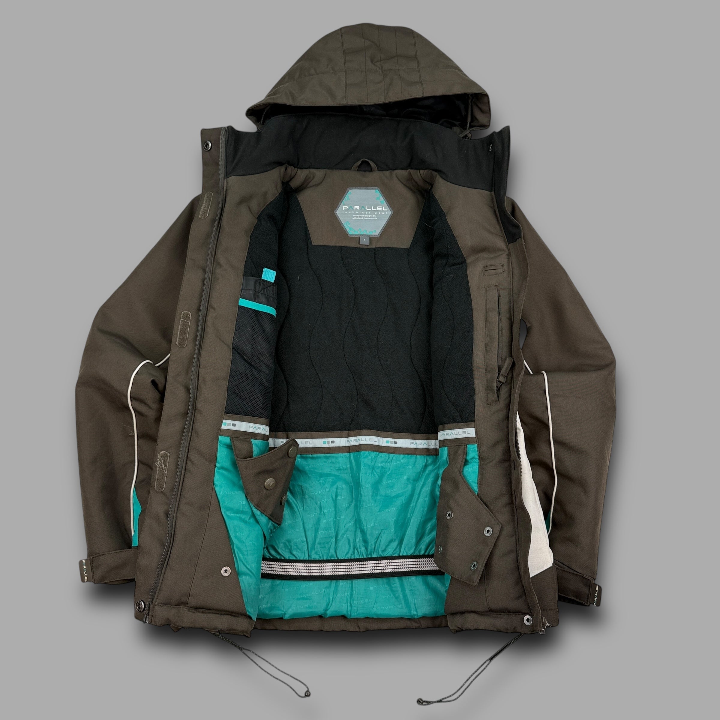 Parallel technical ski jacket with contrast panelling (S) wms