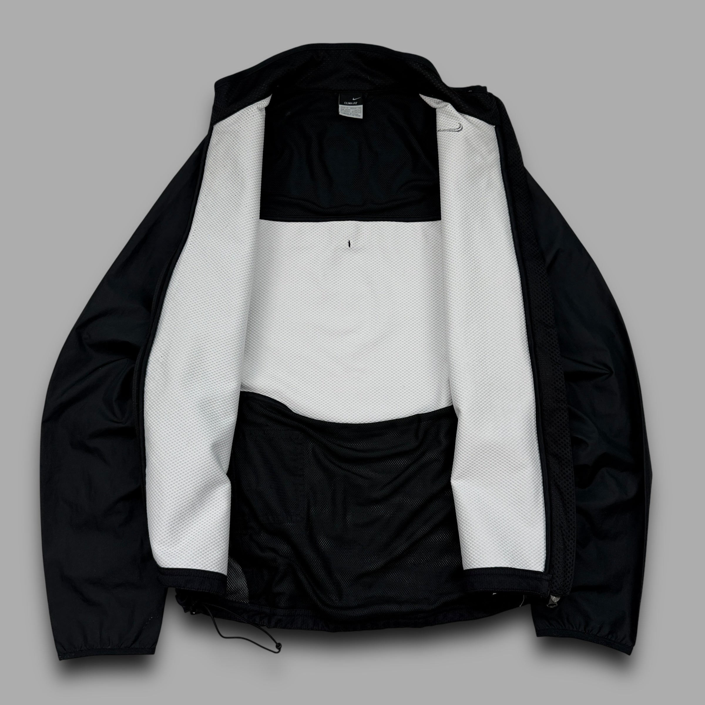 Nike 2000's technical clima-fit panelled softshell track jacket (M)