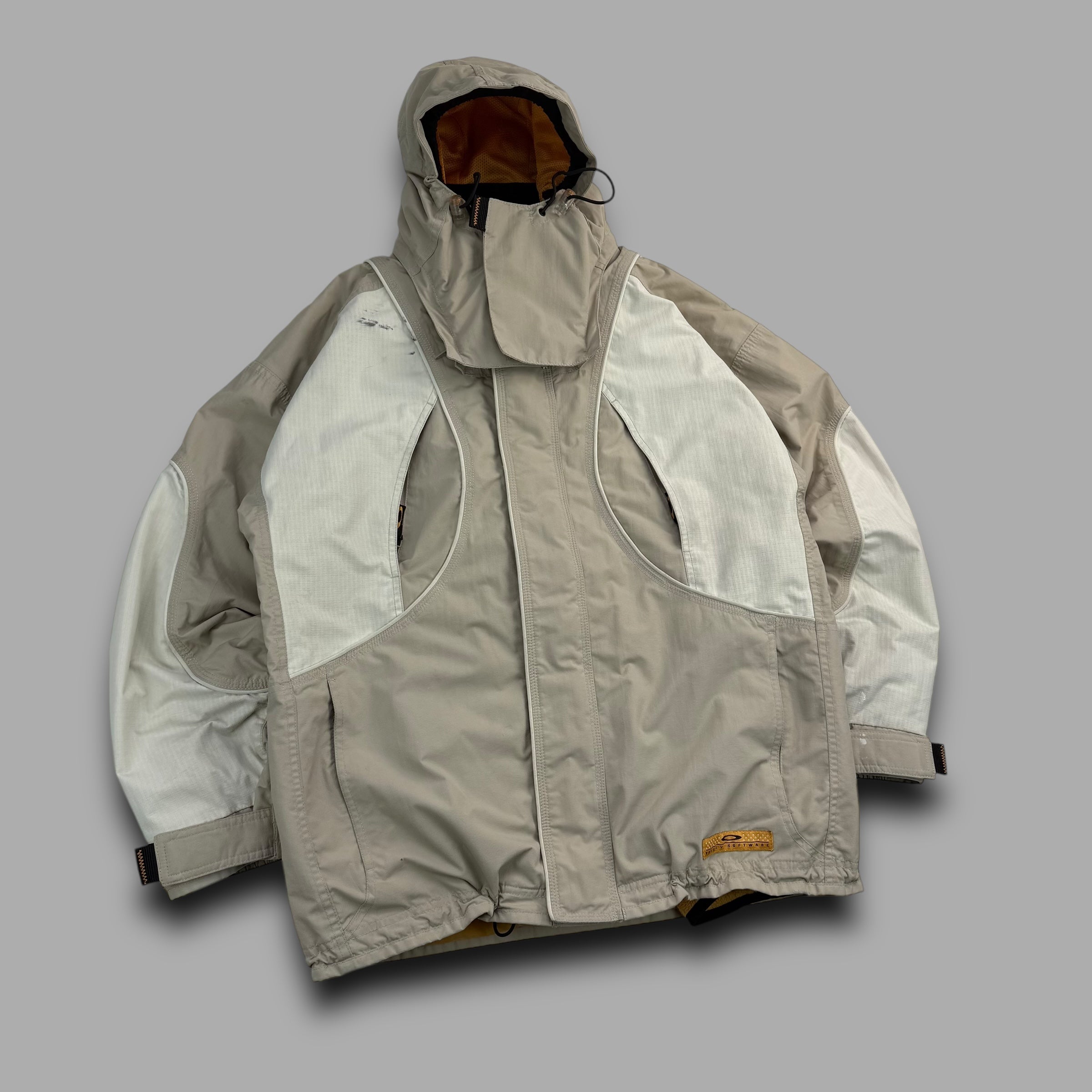 Oakley software 2000's technical 2in1 gilet and shell jacket (L