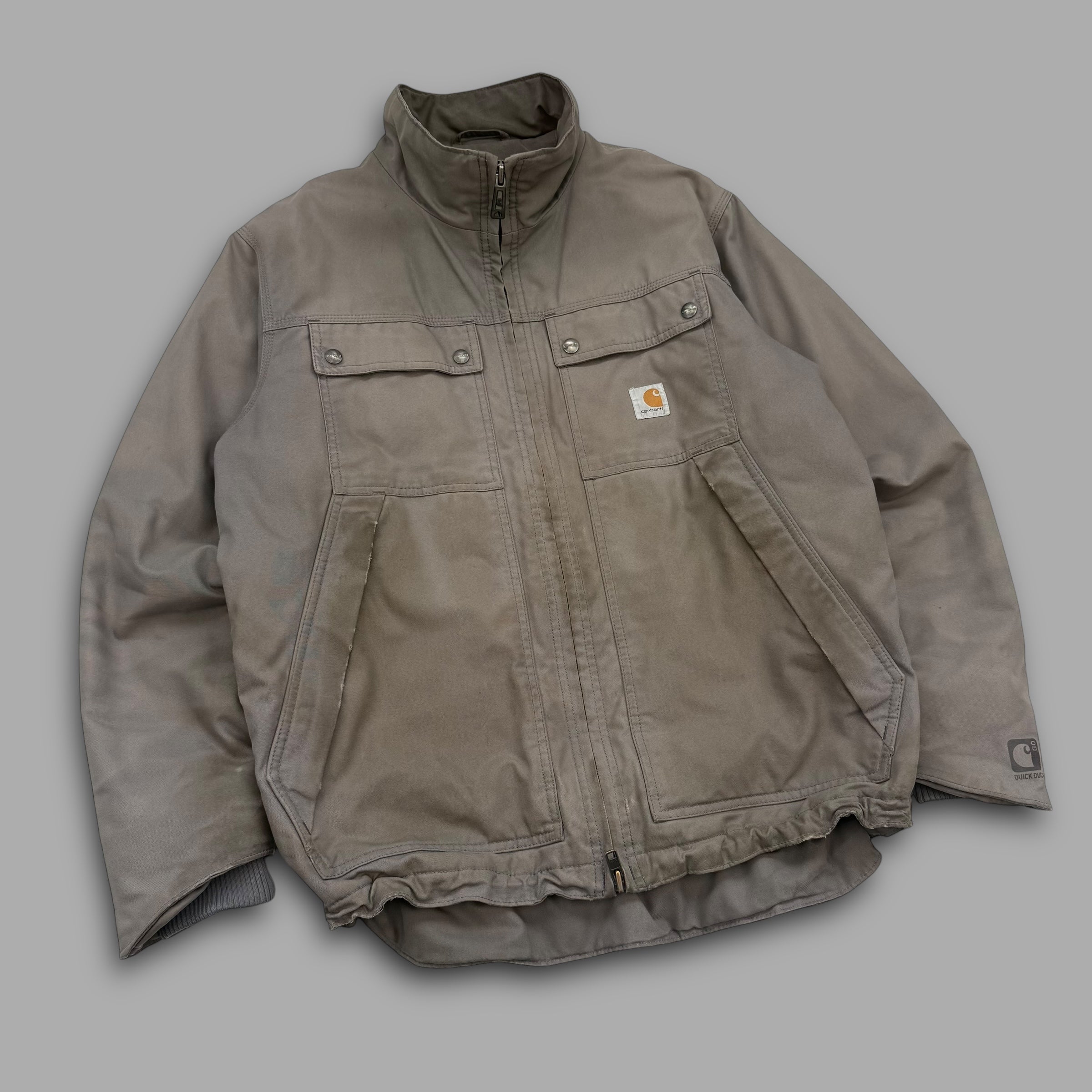 Carhartt 2000's multi-pocket quick duck workwear jacket (M-L)