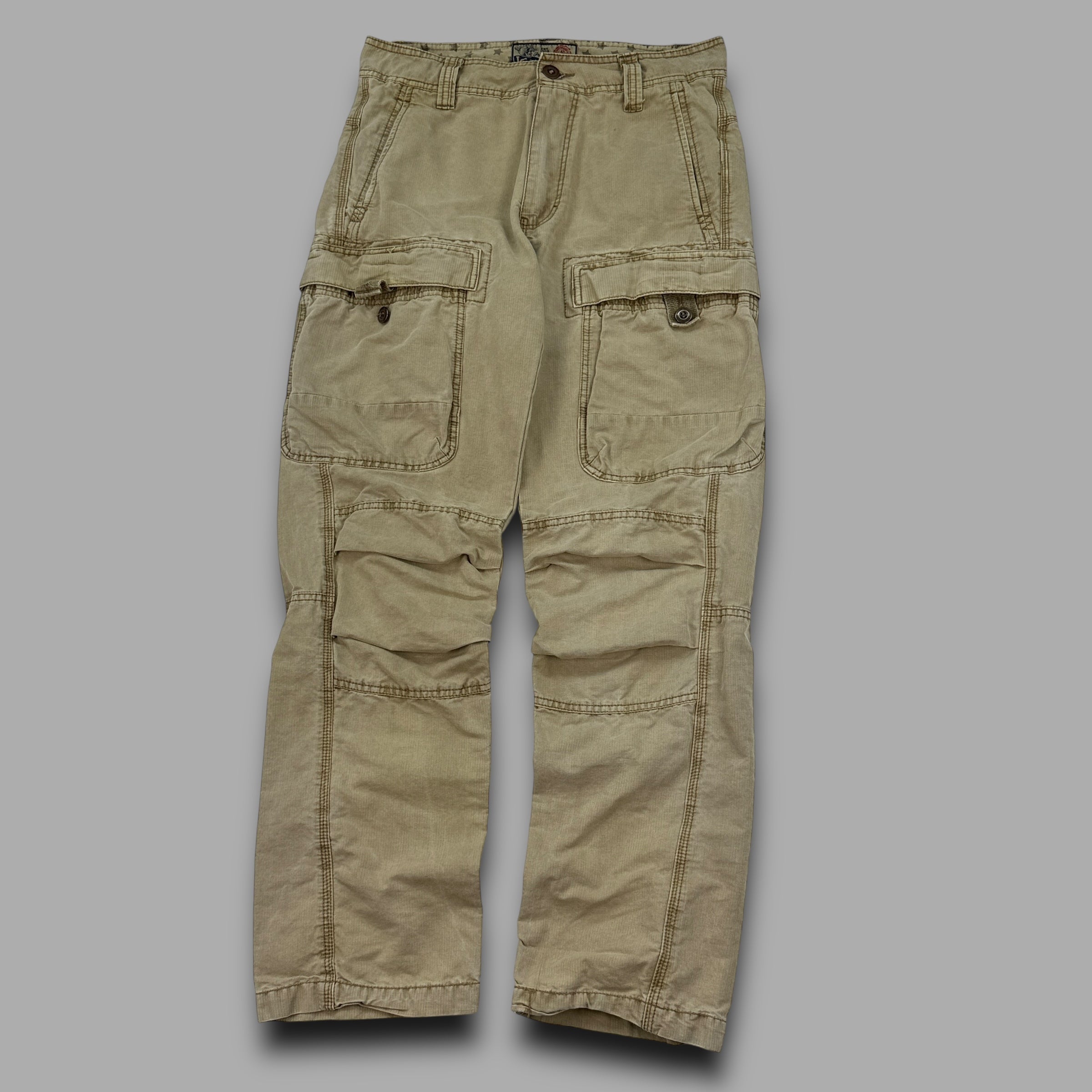 Lee 2000's contrast stitch straight leg cargo trousers (S)