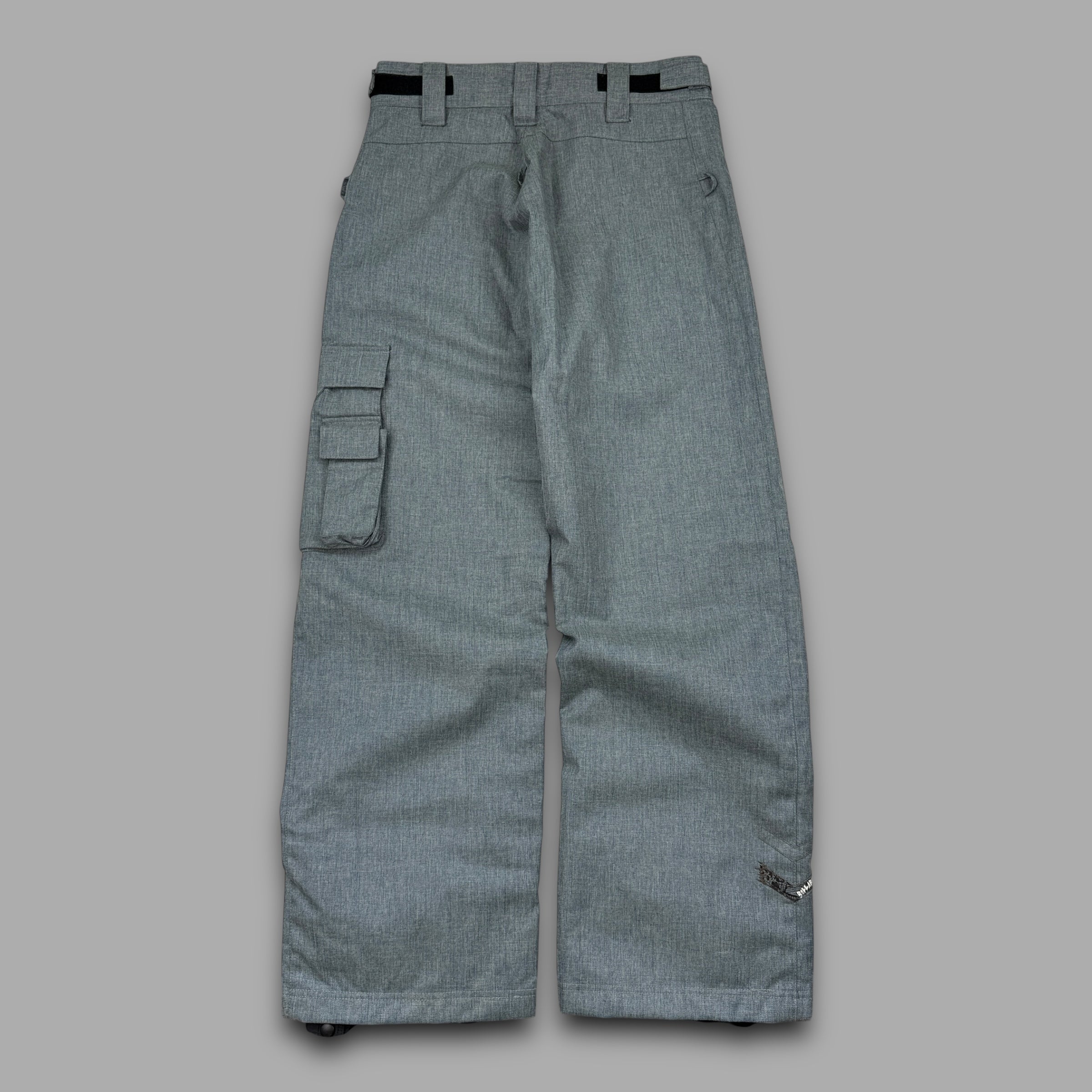 Billabong 2000's technical vented denim style baggy ski sallopettes (M)
