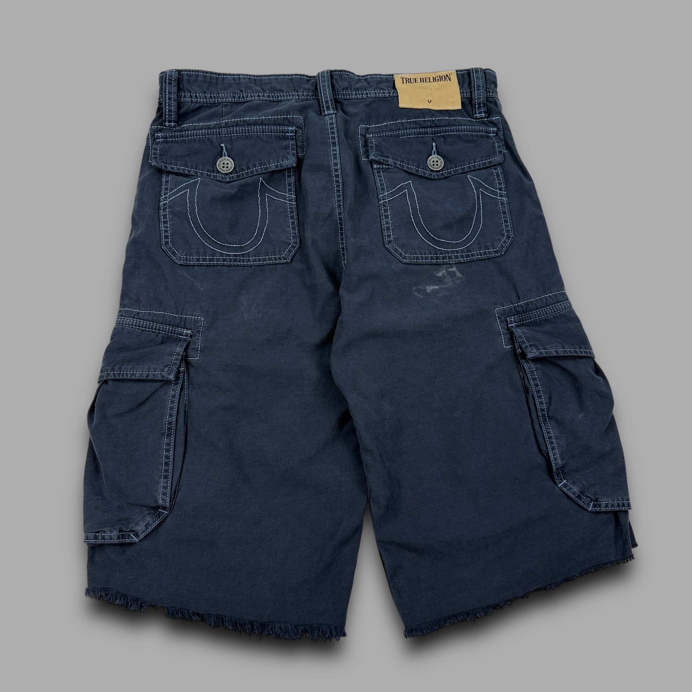 True religion 2000's embroidered baggy shorts (S)