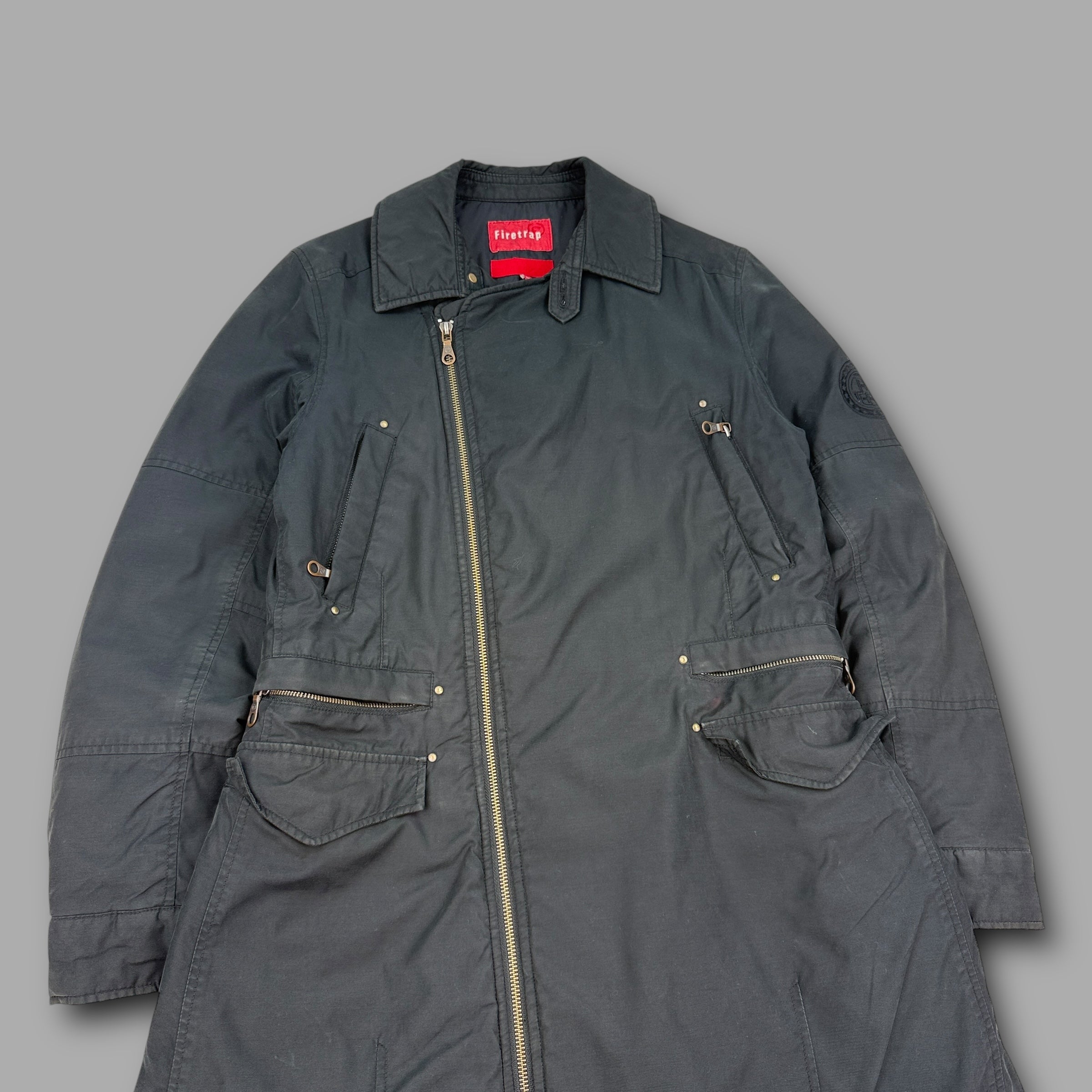 Firetrap 2000's technical asymmetrical zip coach jacket (M)