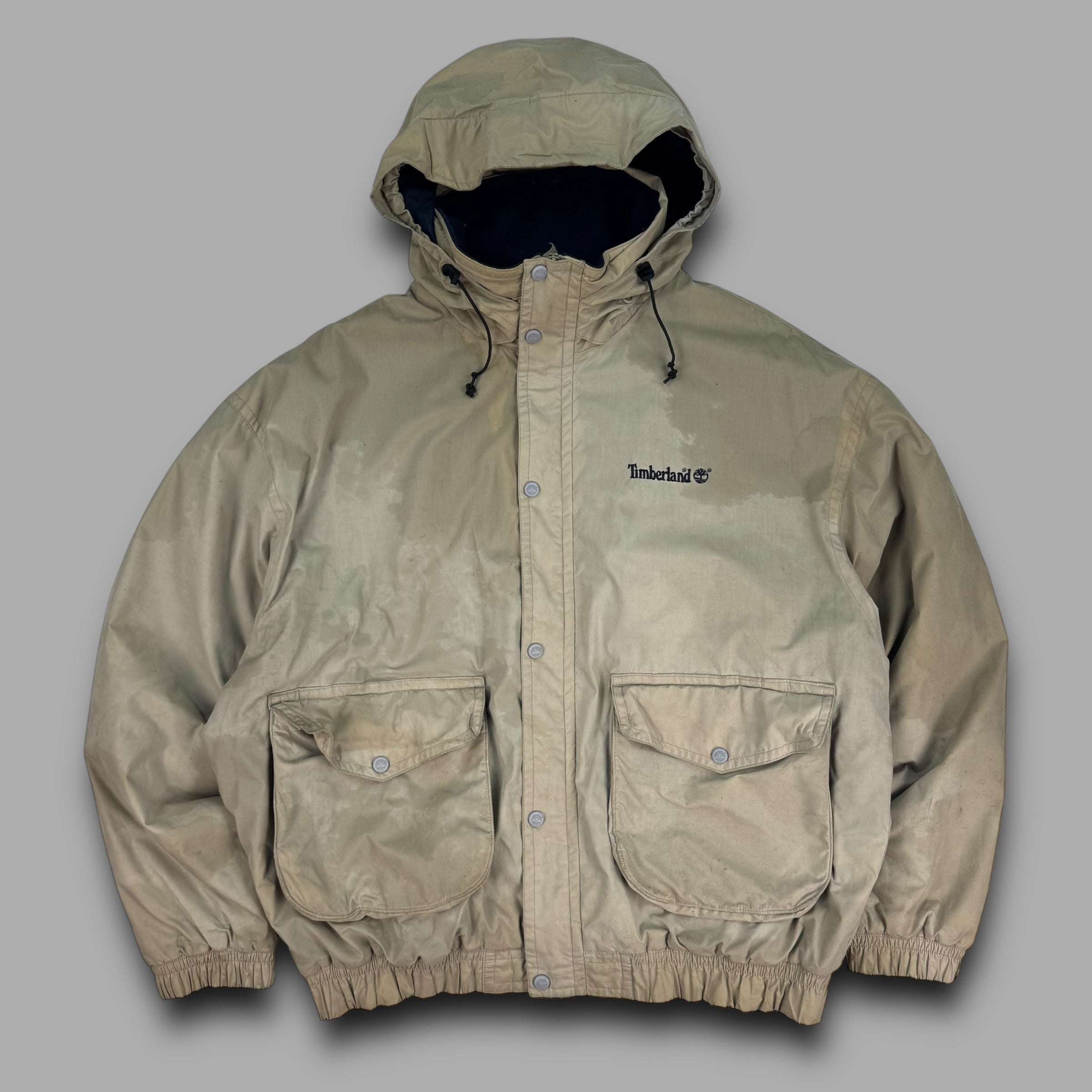 Timberland 1997 technical dual pocket softshell fleece jacket (L)