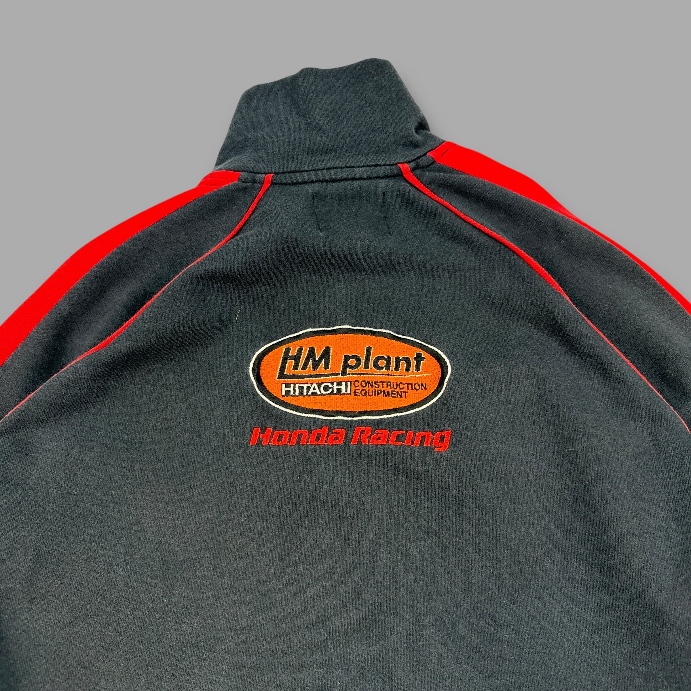 Honda 2000's graphic embroidered zip up cotton track jacket (M) wms