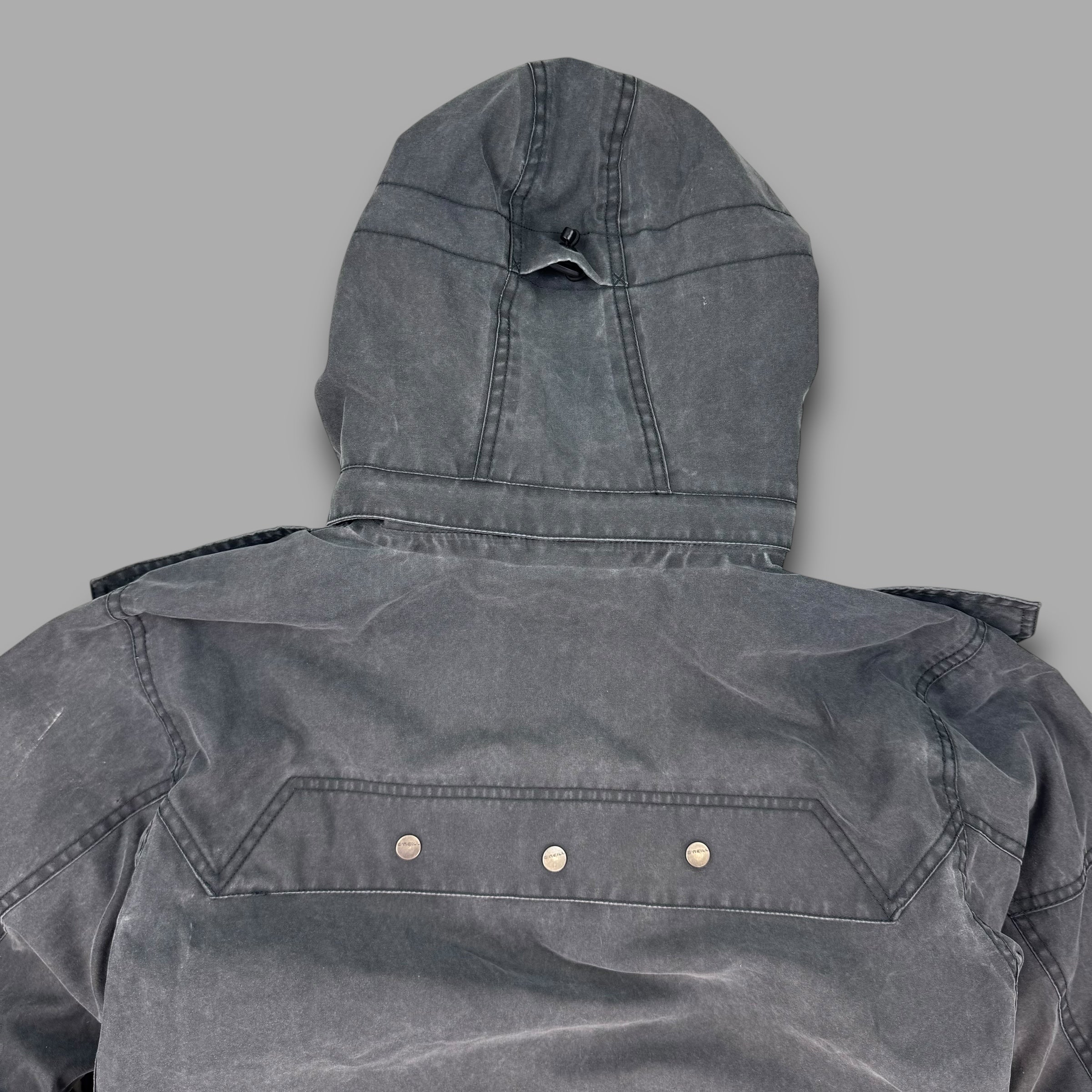 O'niell 2000's technical stone washed contrast stitch multi-pocket ski jacket (L)