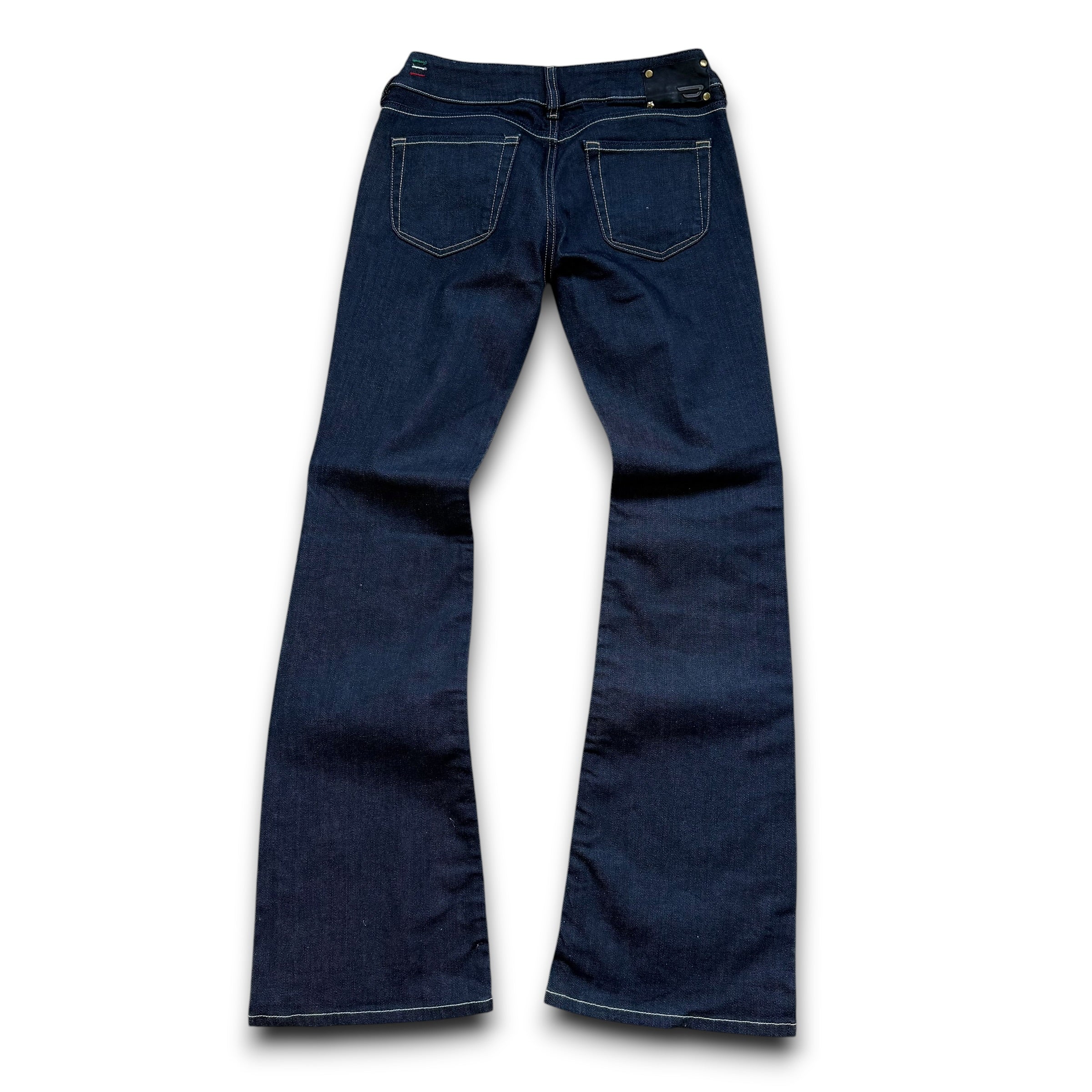 Diesel louvely 2000's dark denim fitted flare jeans (S-M)