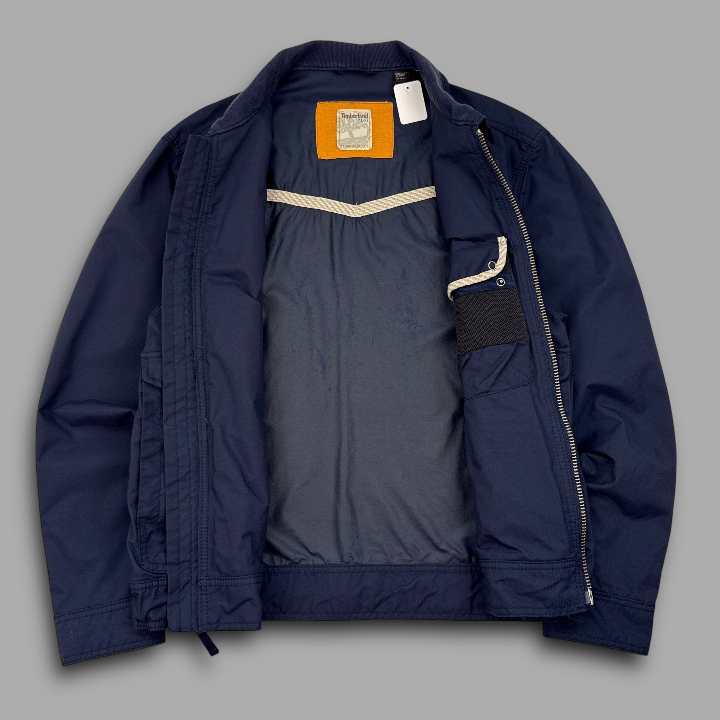 Timberland 2007 dual pocket zip-up harrington jacket (M)