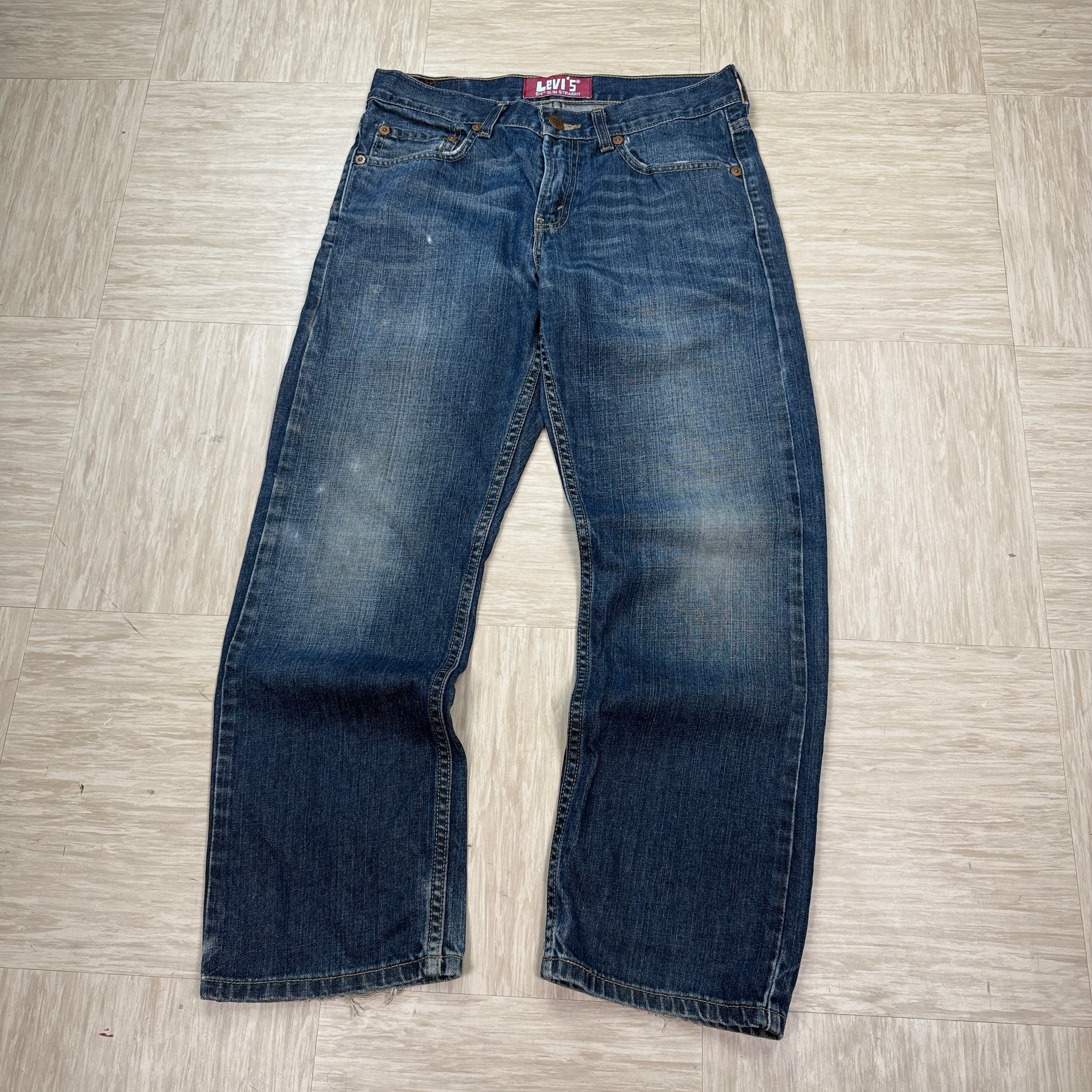 Levi's 514 2000's slim straight fit denim jeans (S)