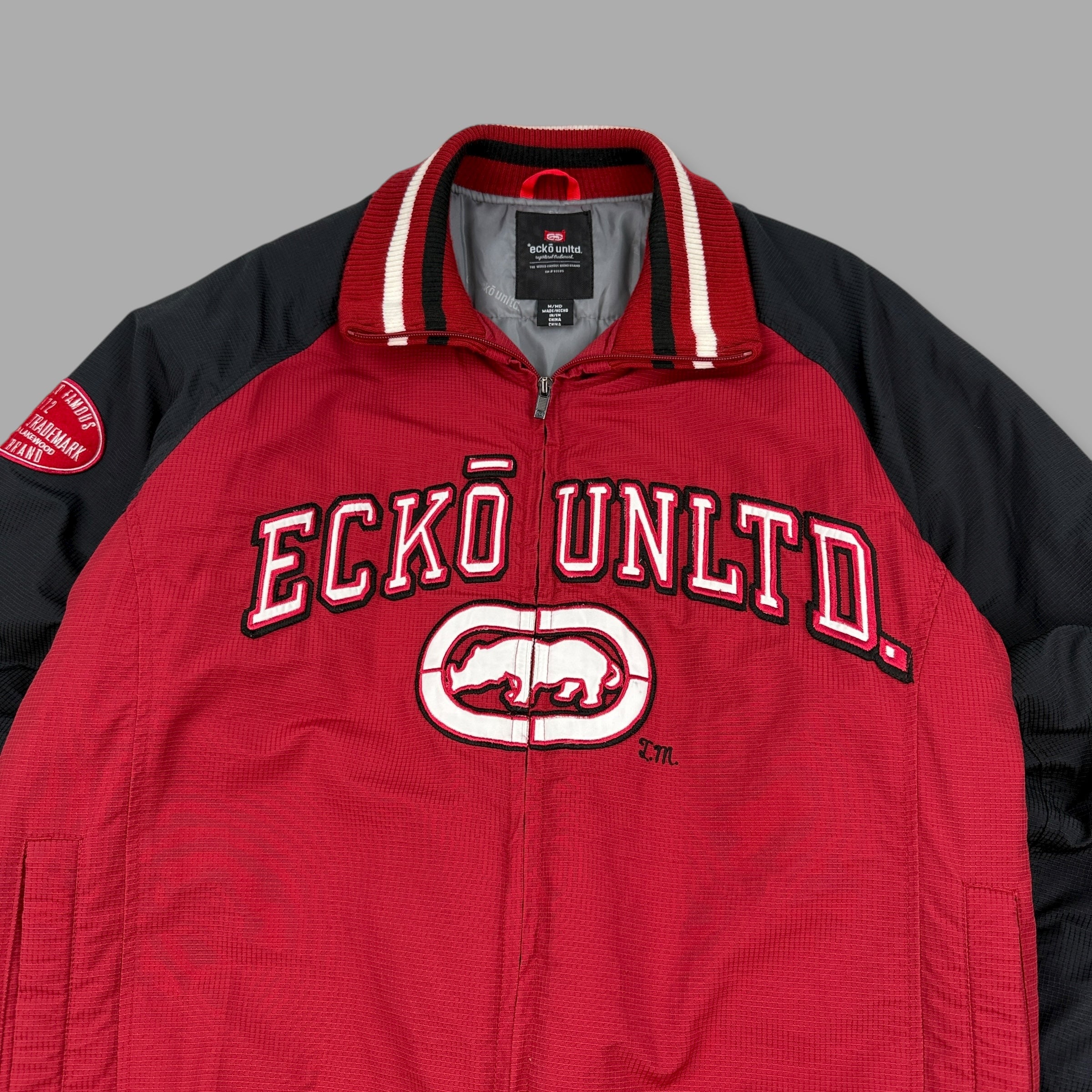 Ecko 2000's technical zip up nylon bomber jacket (M)