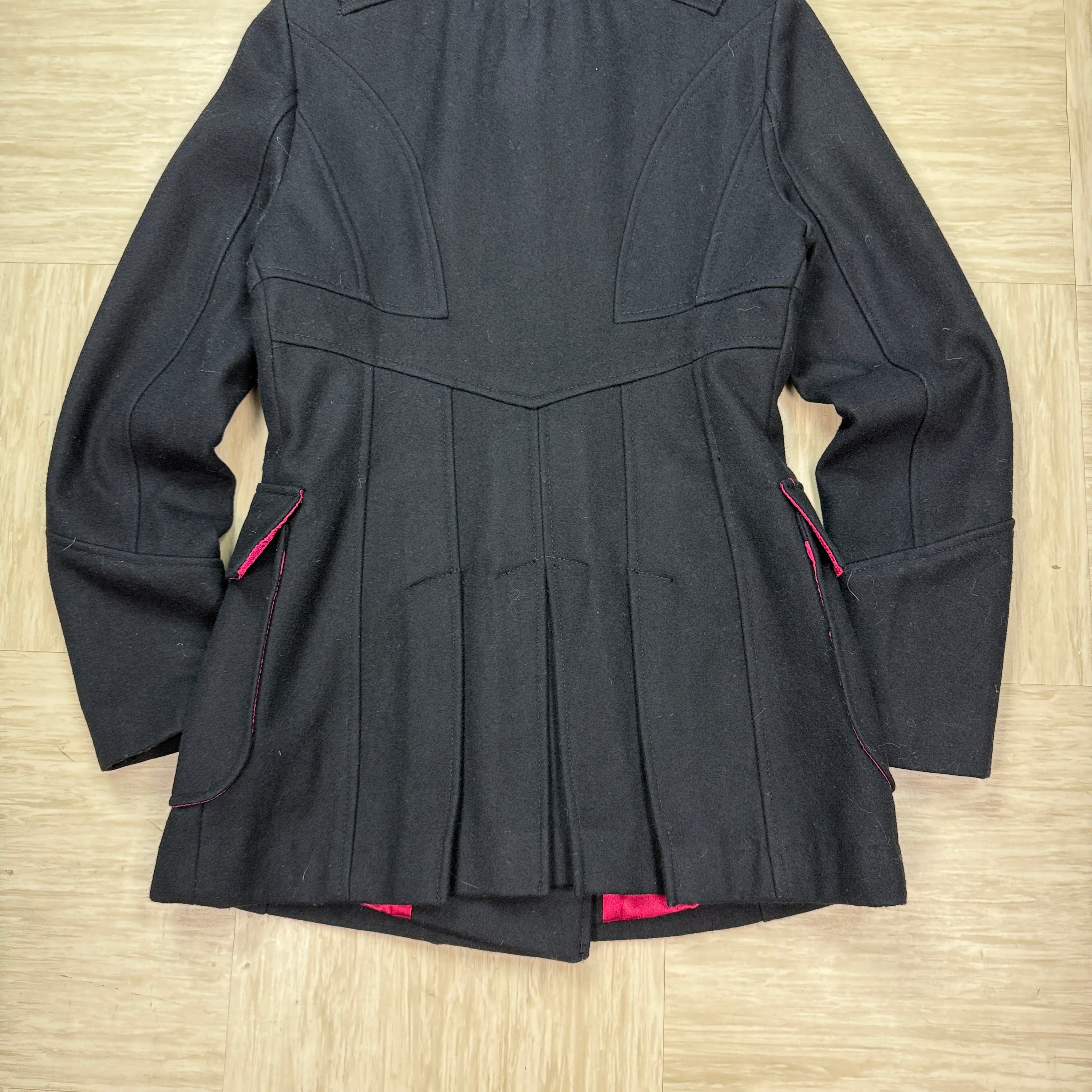 Miss Sixty 2000's wide collar button up wool peacoat (S) wms