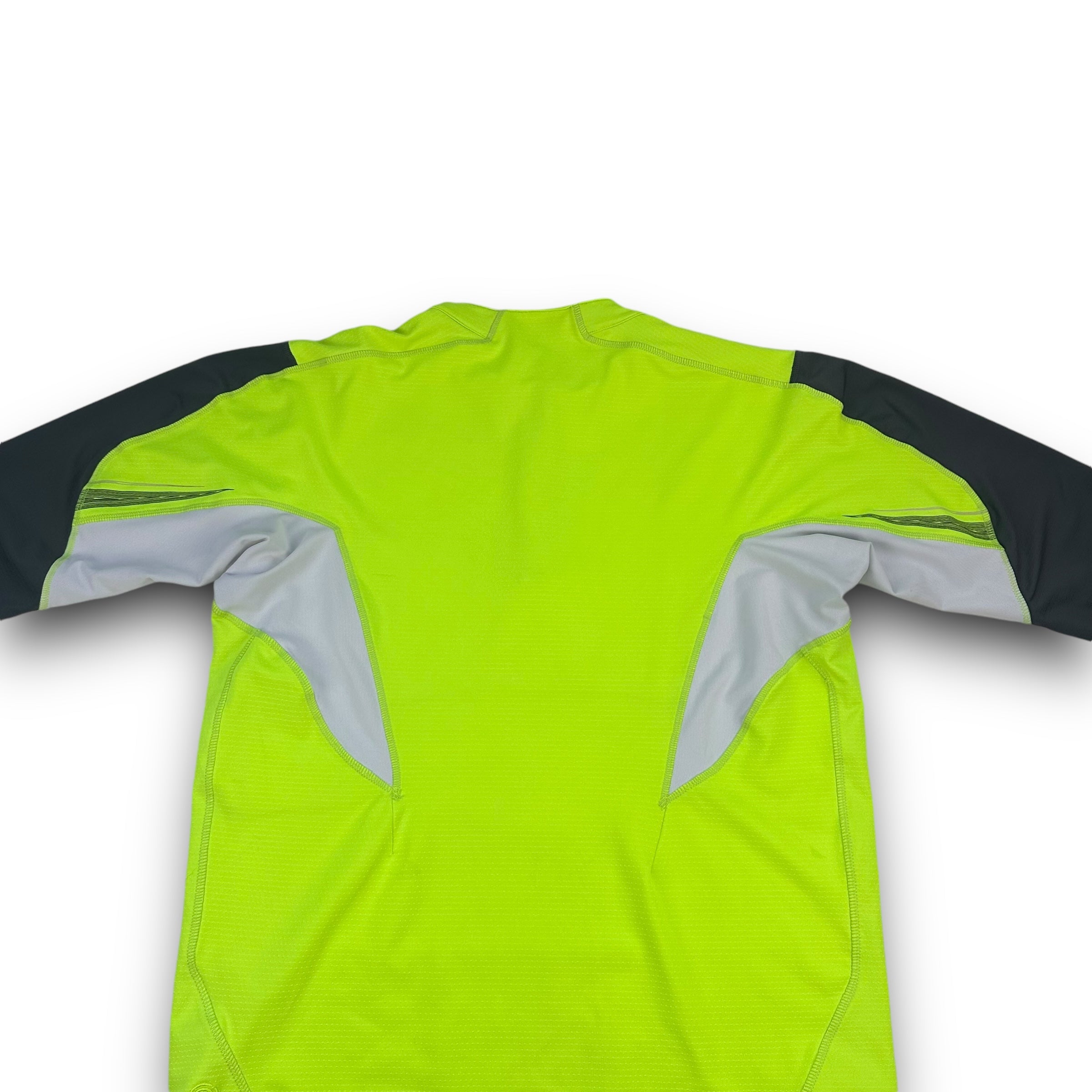 Nike sphere 2000's technical neon long sleeve polo tee (L)