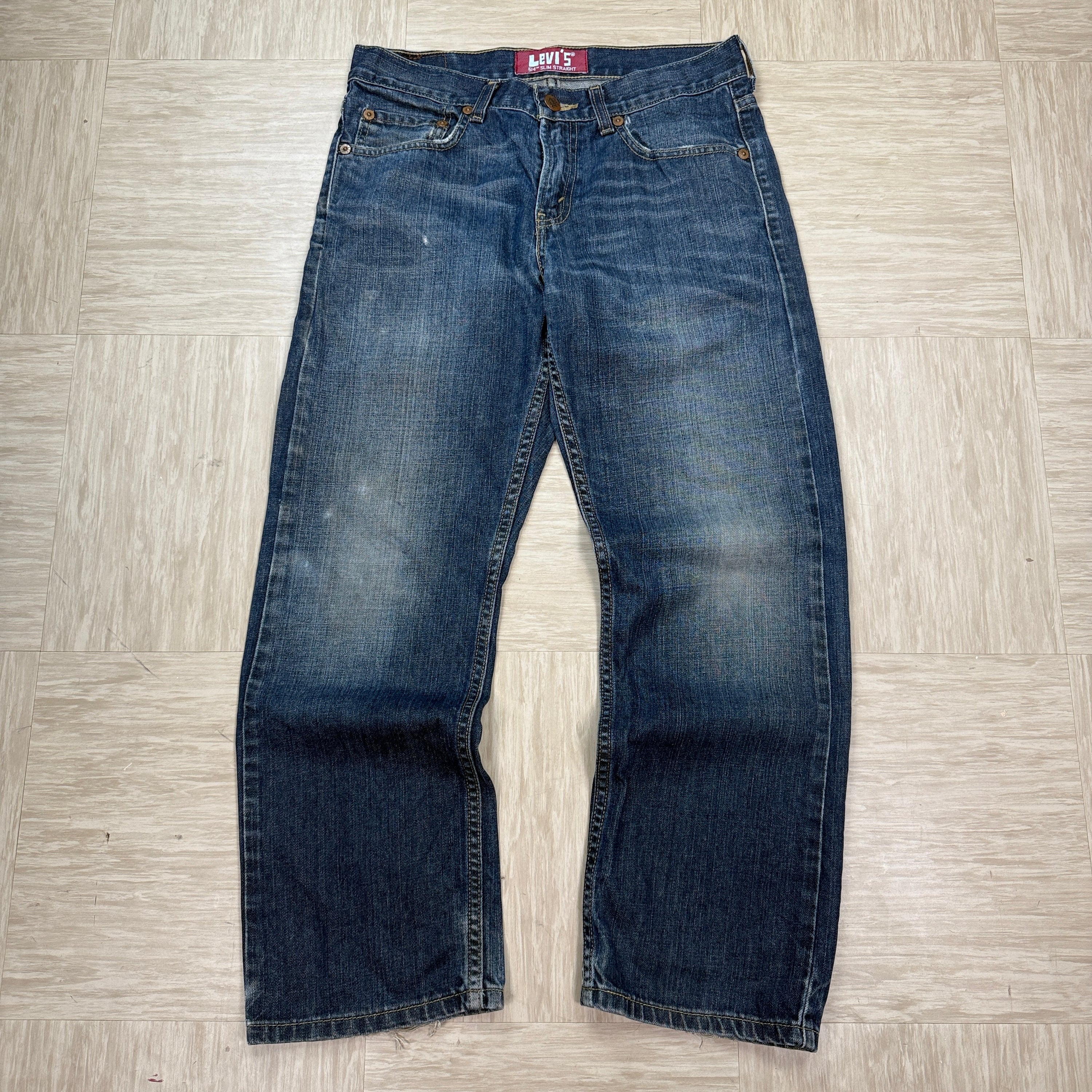 Levi's 514 2000's slim straight fit denim jeans (S)