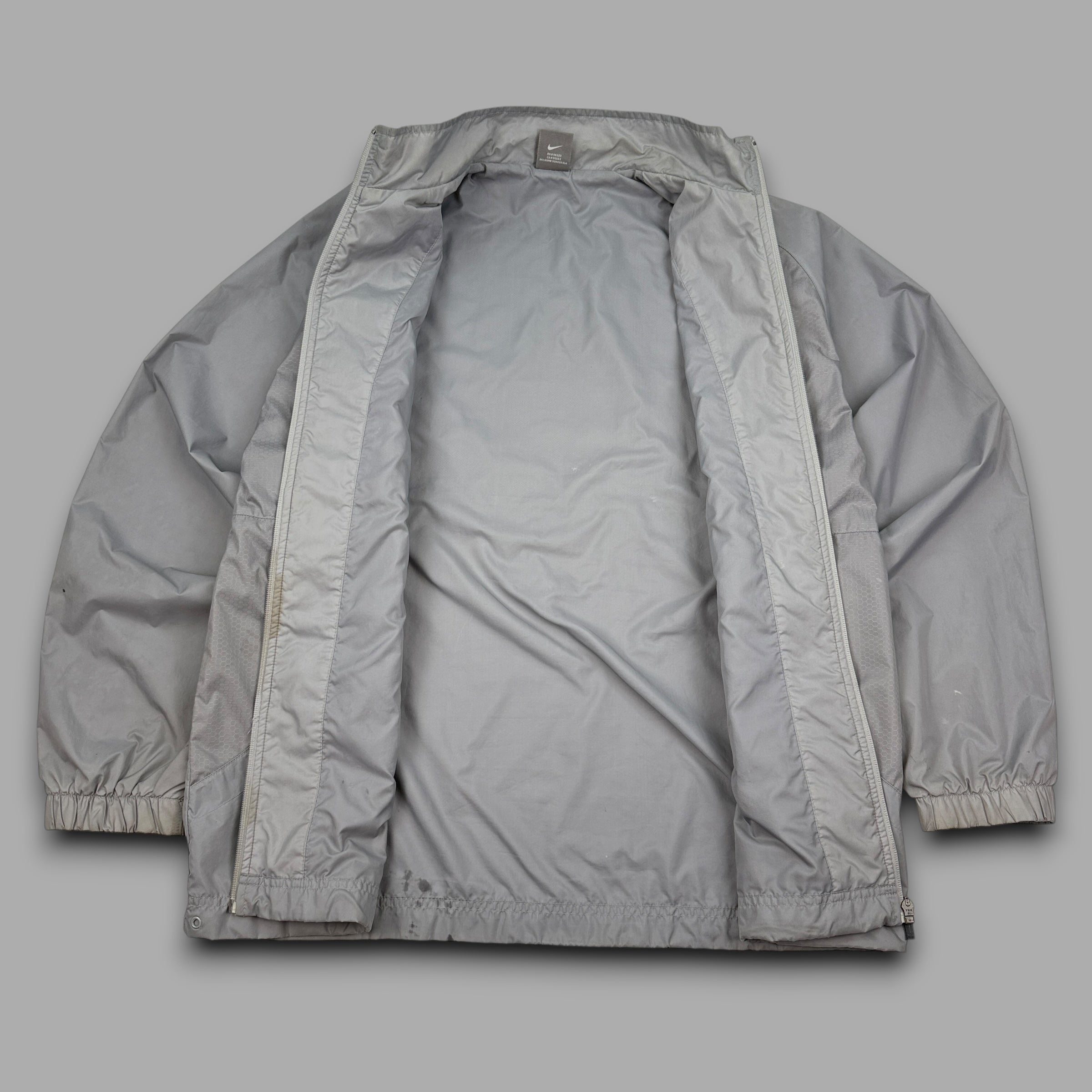 Nike 2000's technical panelled multi-pocket track jacket (M)