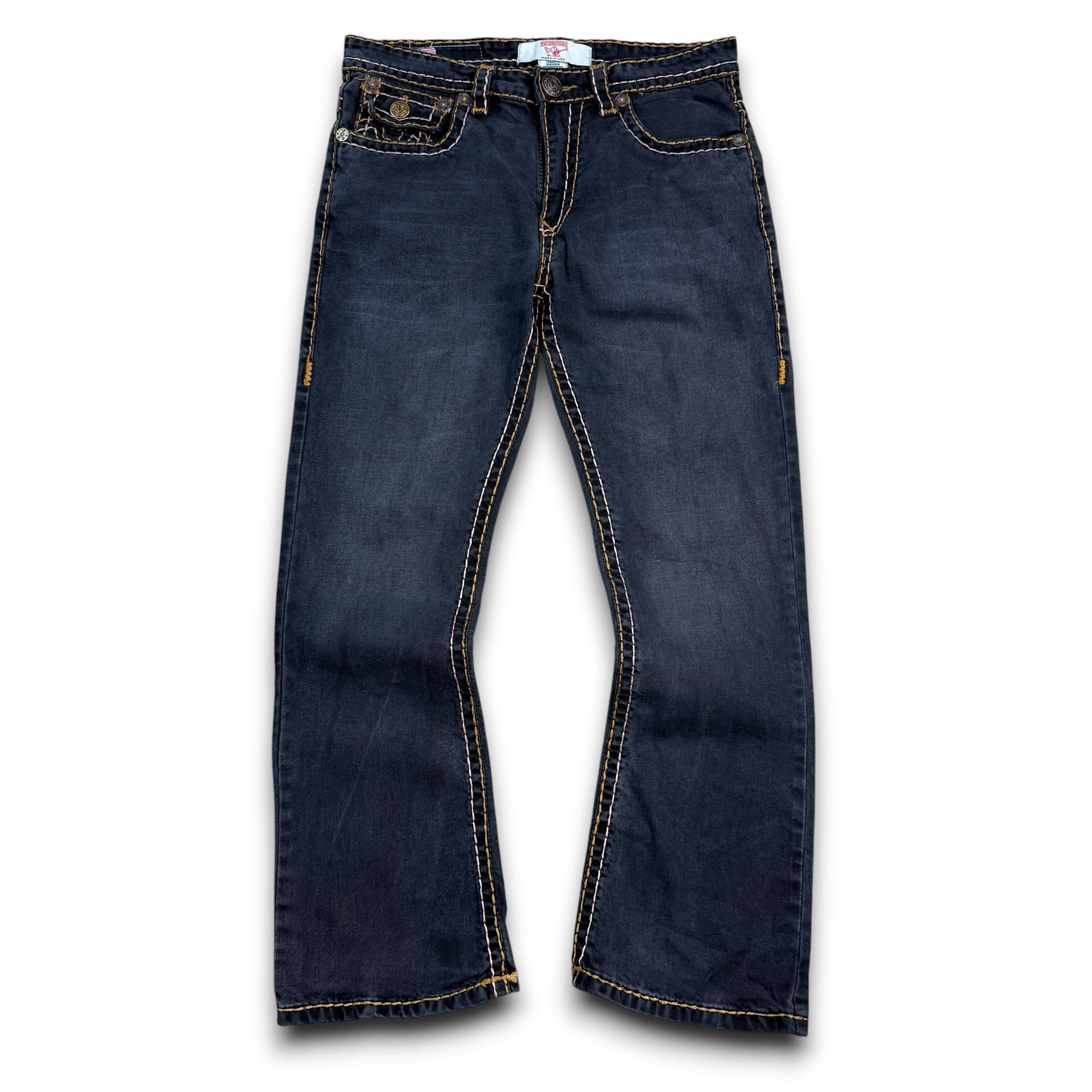 True religion 2000's denim contrast stitch bootcut jeans (S)