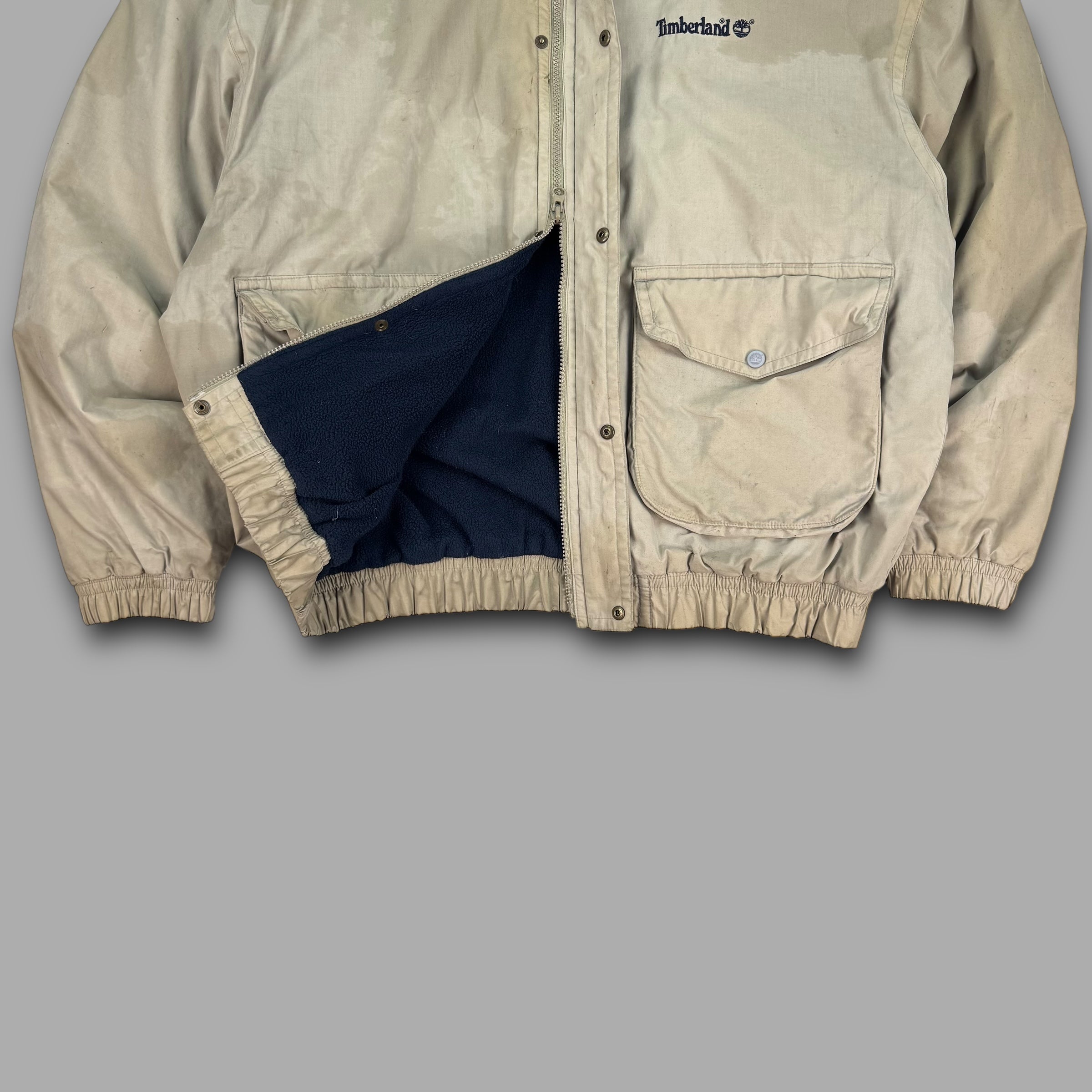 Timberland 1997 technical dual pocket softshell fleece jacket (L)